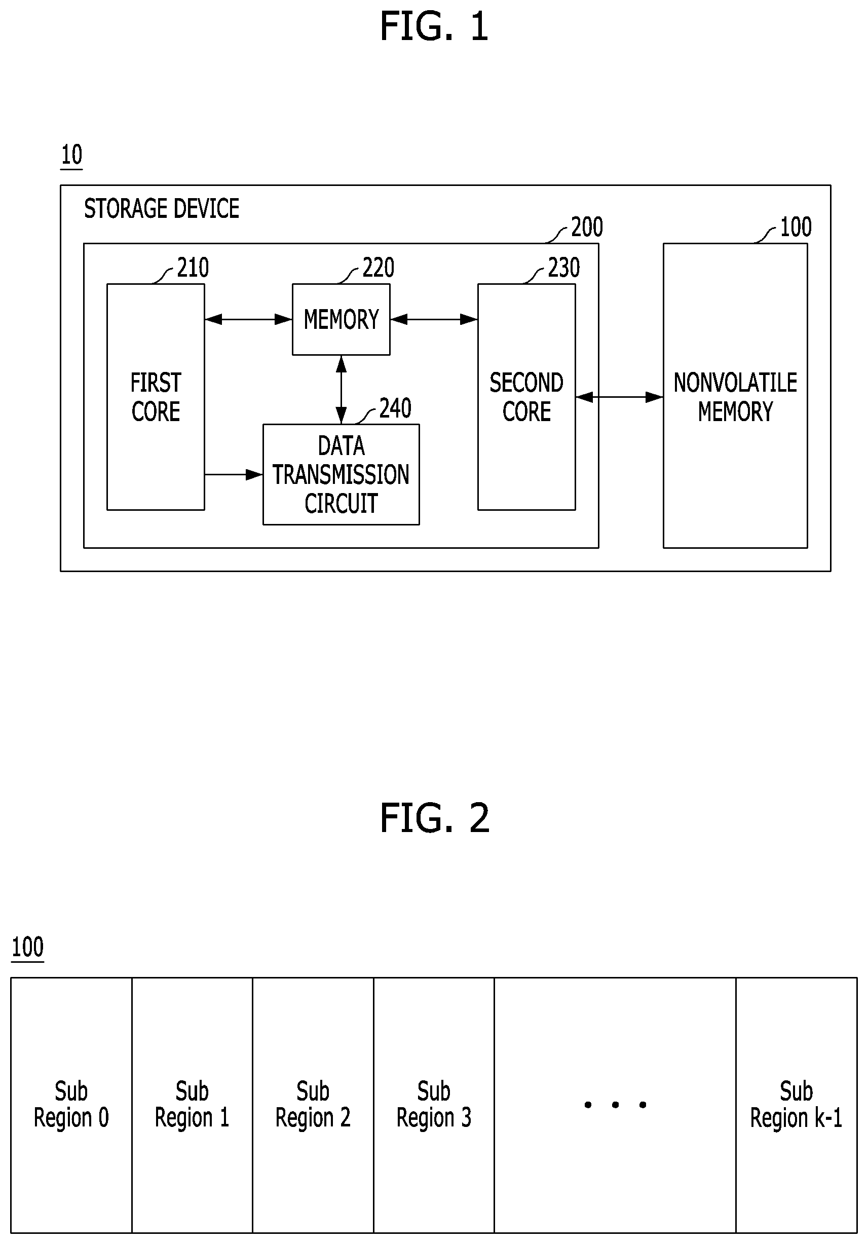 Patent US11782638 — Storage device with improved read latency and operating method thereof — Figure 1