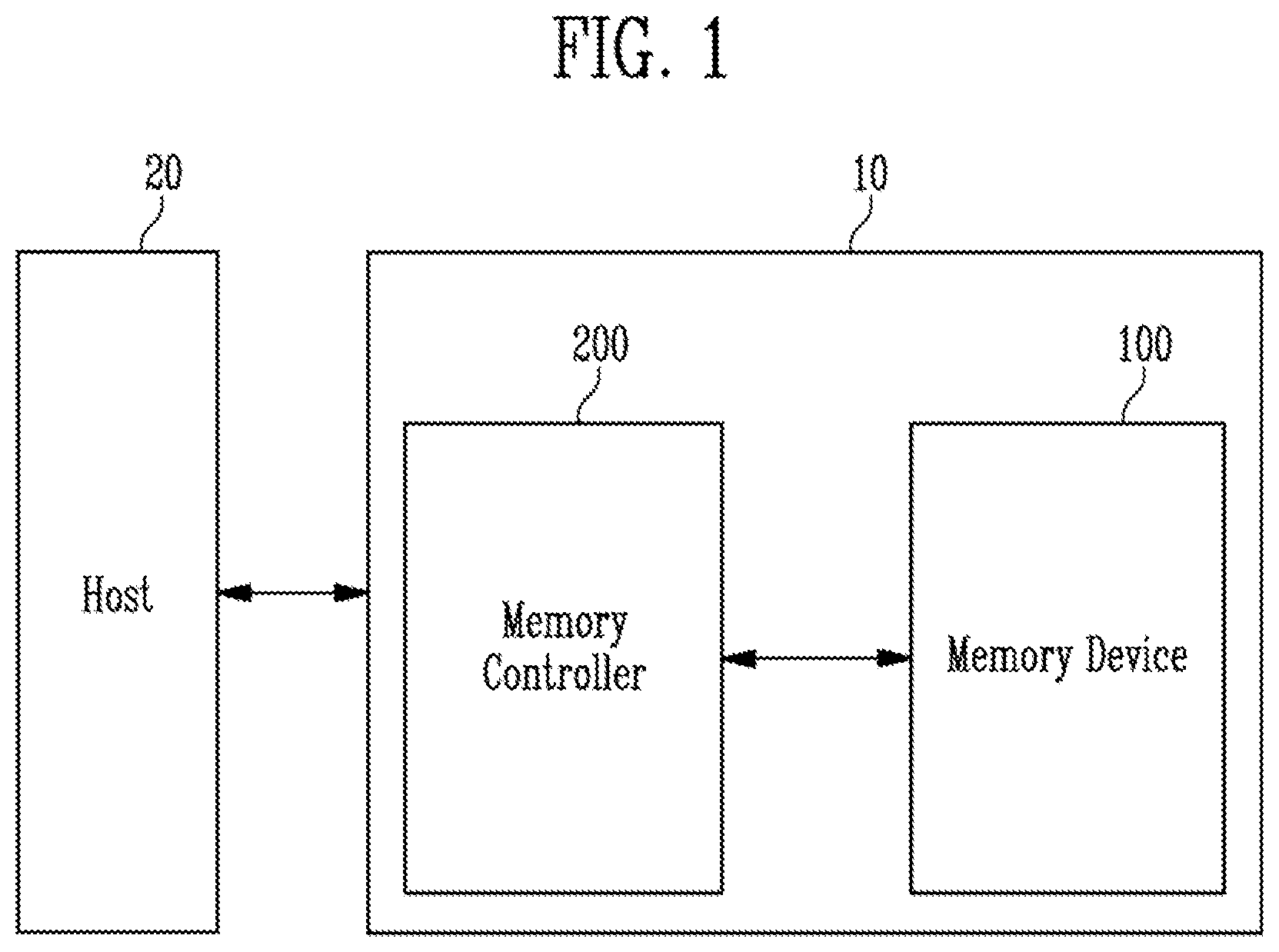 Patent US11782646 — Memory device and memory system having the memory device — Figure 1