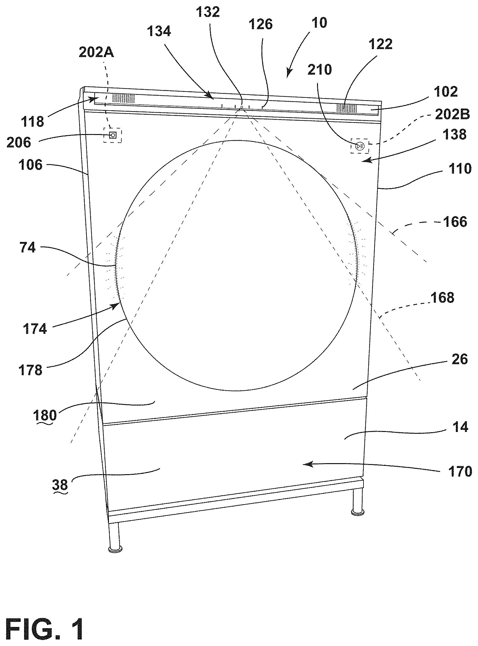Patent US11782677 — User-interface system for a laundry appliance — Figure 1