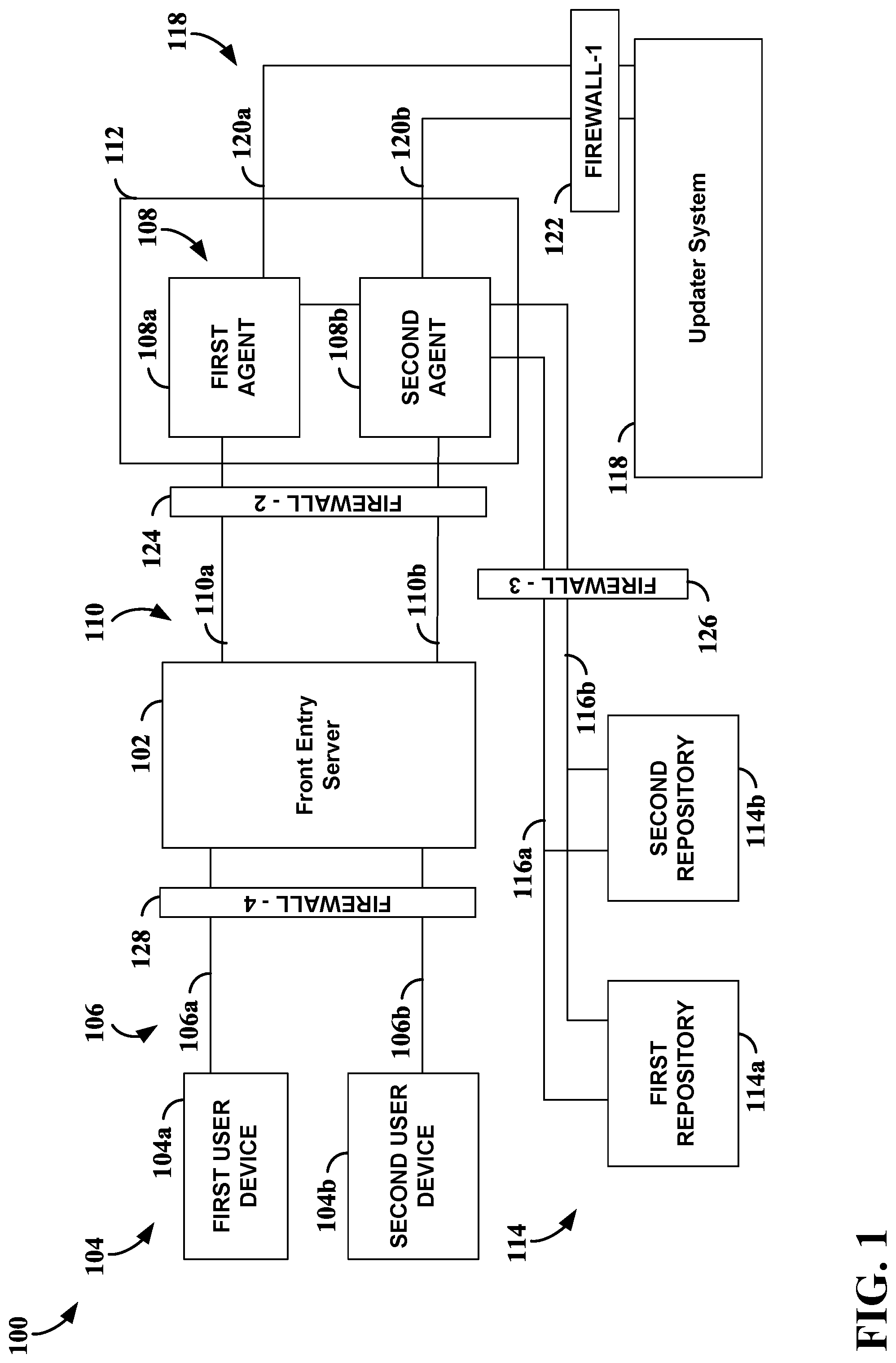 Patent US11782701 Figure 1 – Software updater