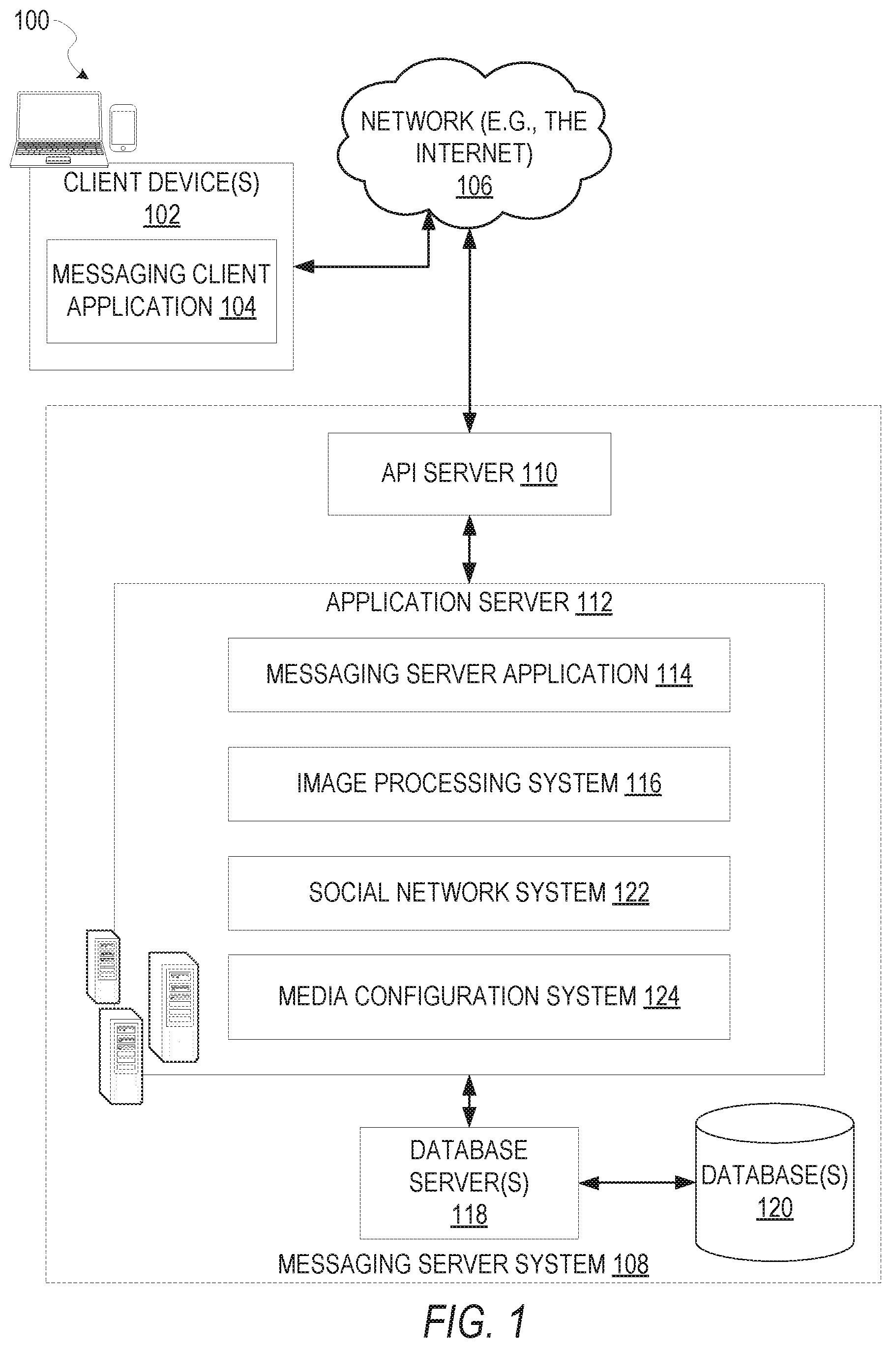 Patent US11782740 — Interface to configure media content — Figure 1
