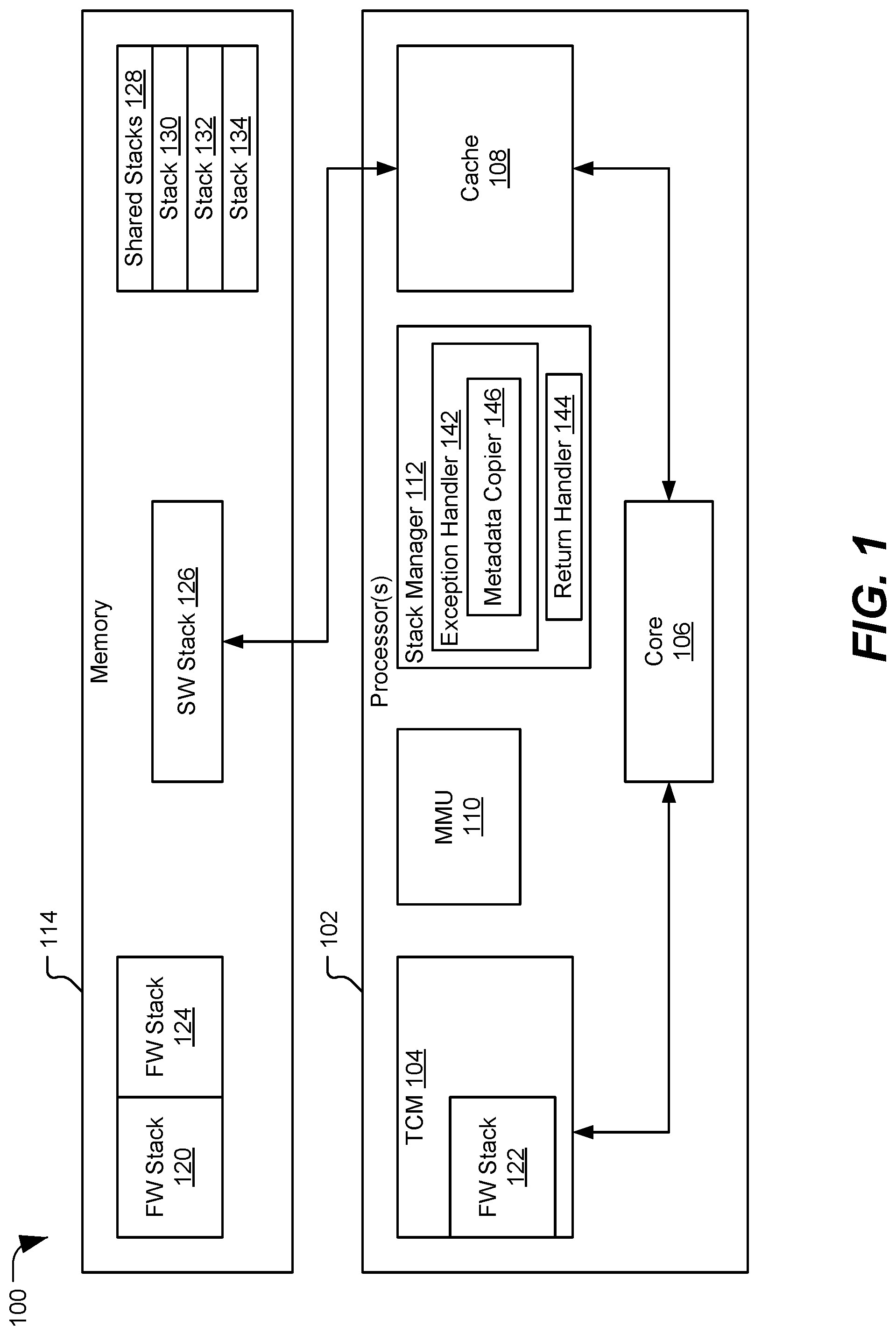 Patent US11782762 — Stack management — Figure 1
