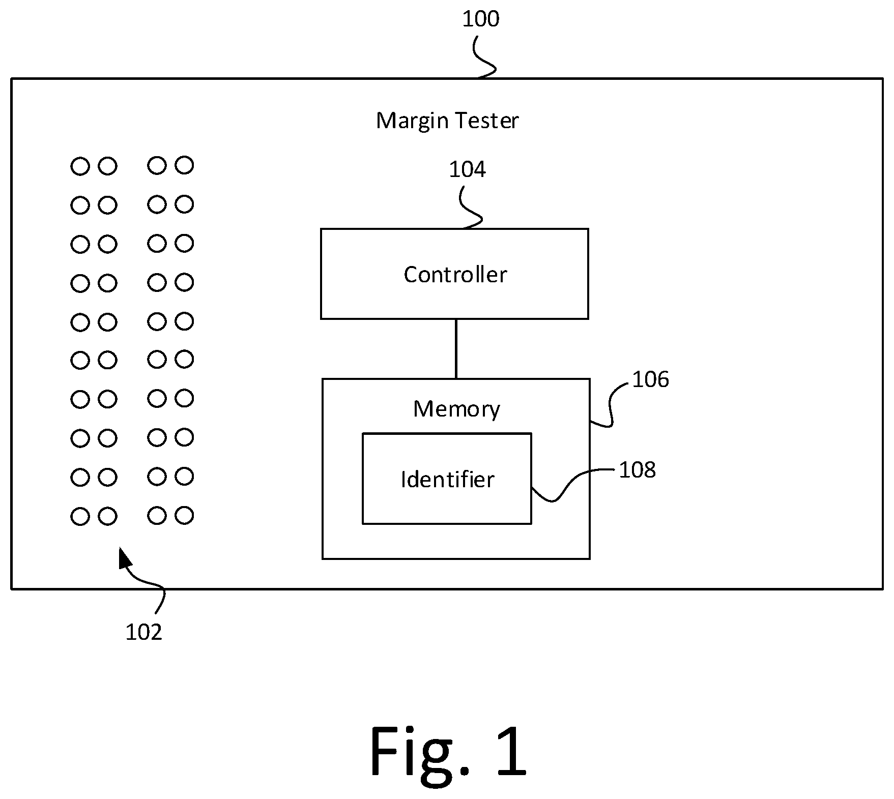 Patent US11782809 — Test and measurement system for analyzing devices under test — Figure 1