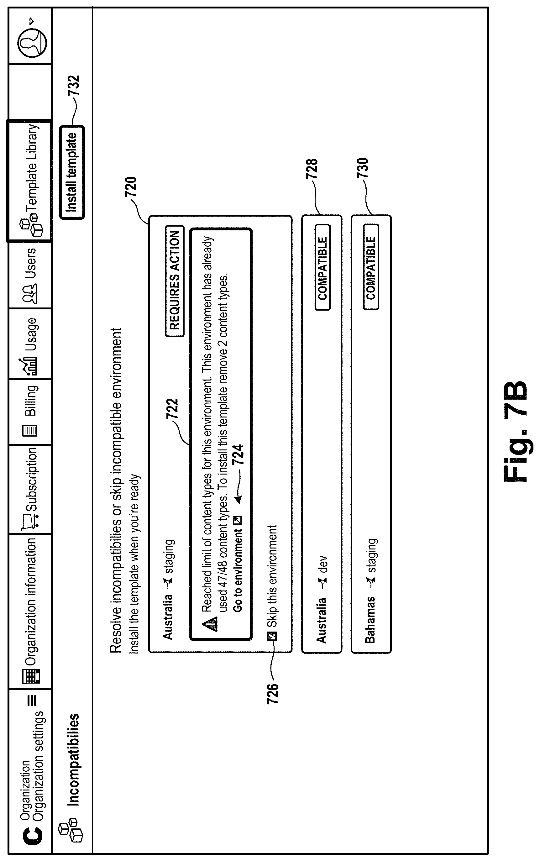 Patent US11782822 Figure 13 – Templates for content spaces in a content management system