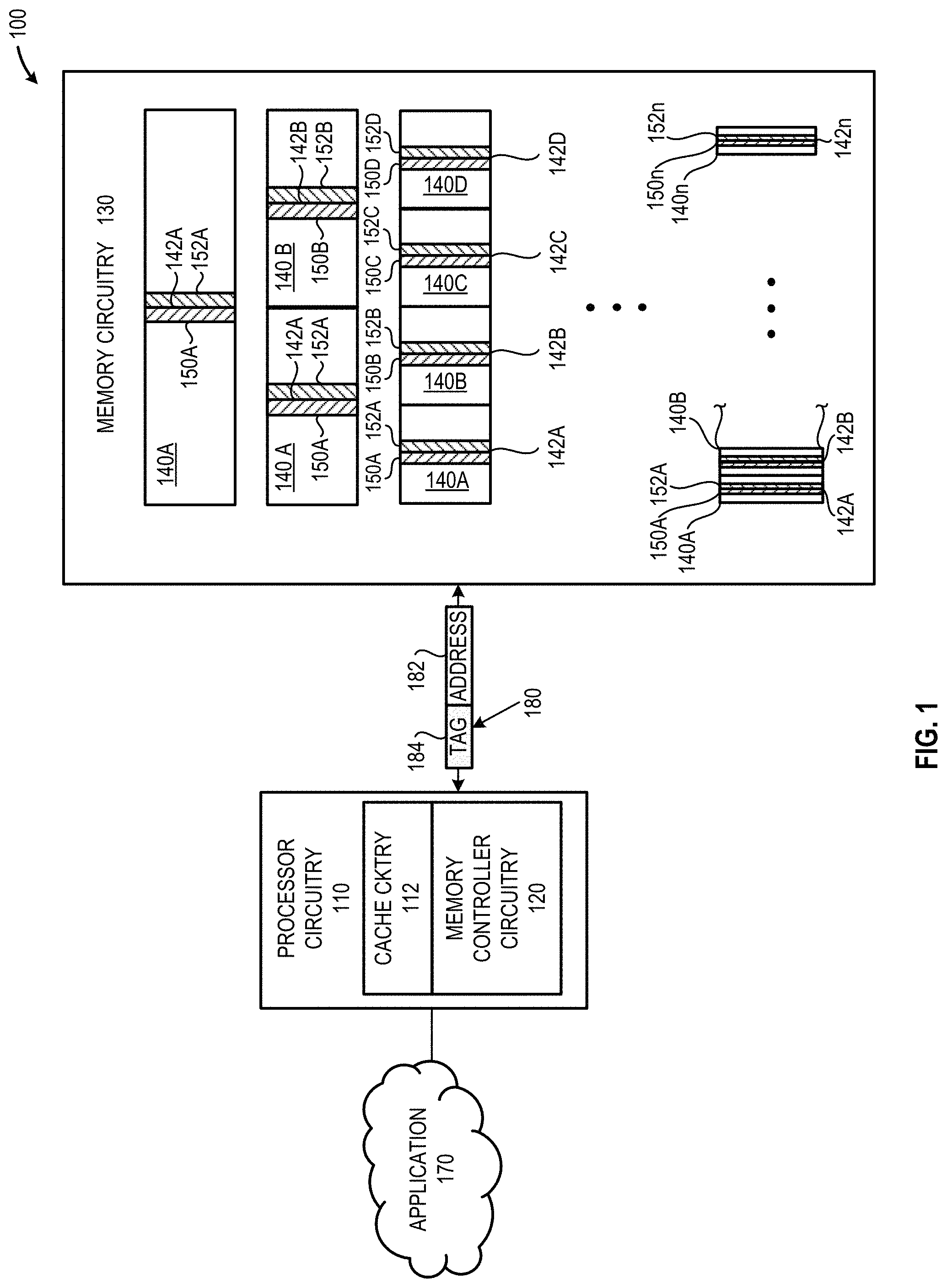 Patent US11782826 — Security check systems and methods for memory allocations — Figure 1