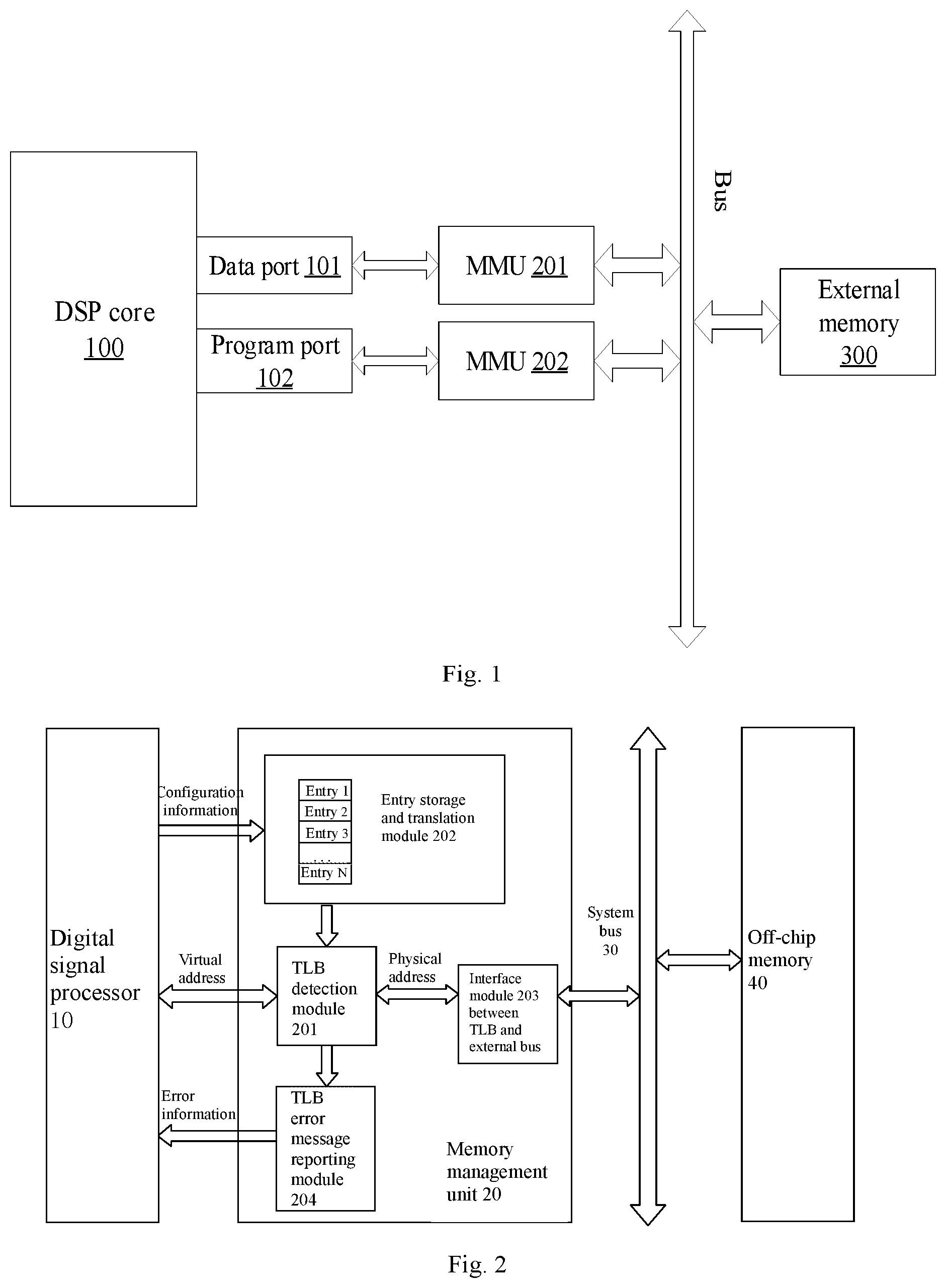 Patent US11782846 — Digital signal processor, DSP system, and method for accessing external memory space — Figure 1