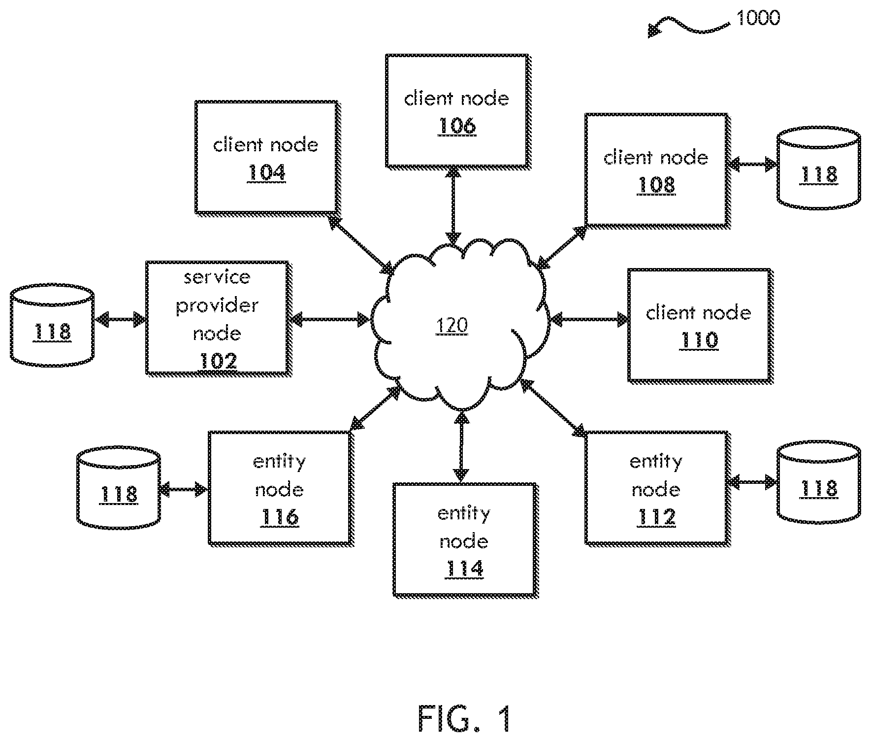 Patent US11782902 — System, method, and apparatus for implementing a blockchain-based rewards network — Figure 1