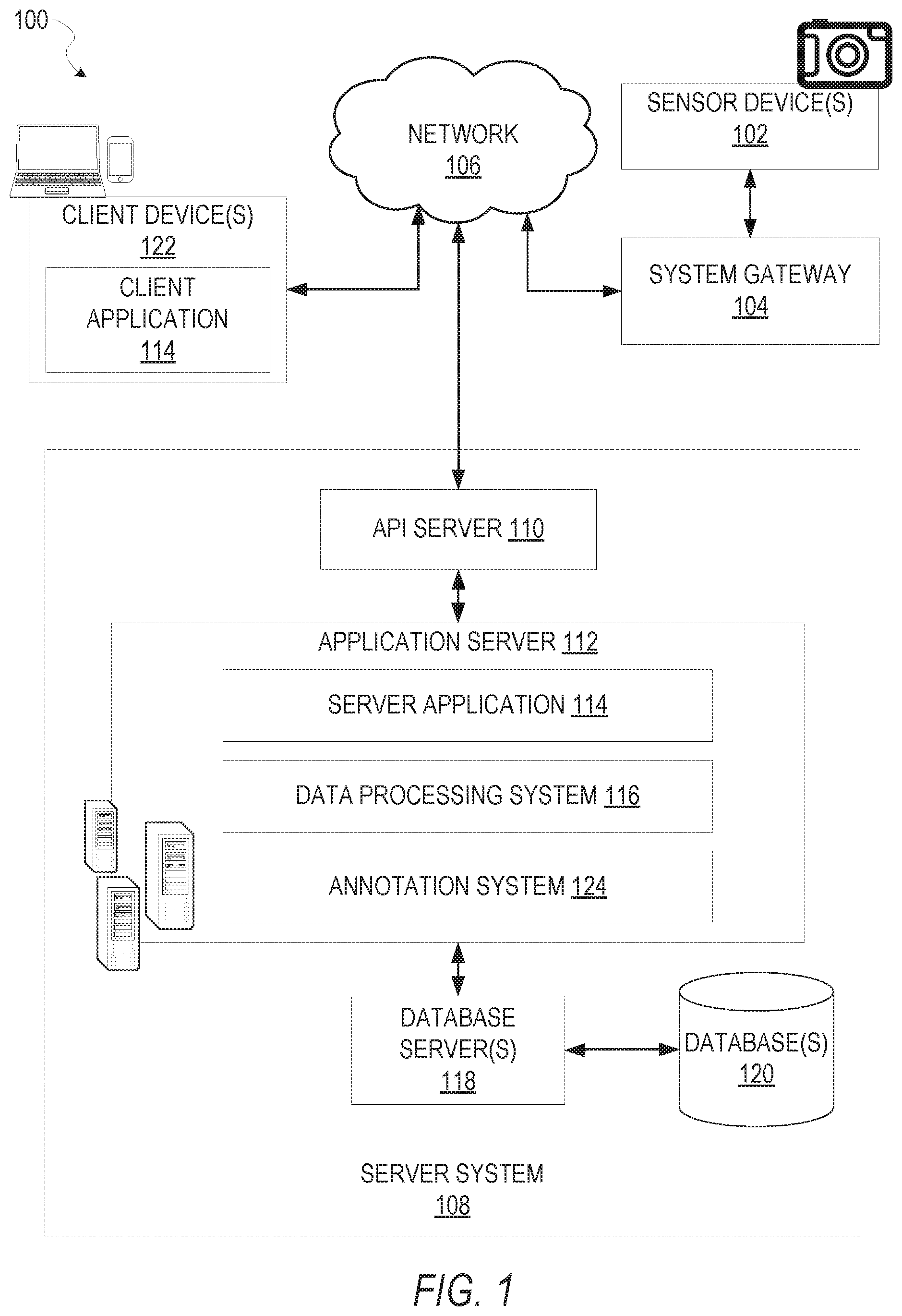 Patent US11782930 Figure 1 – Automated annotation system for electronic logging devices