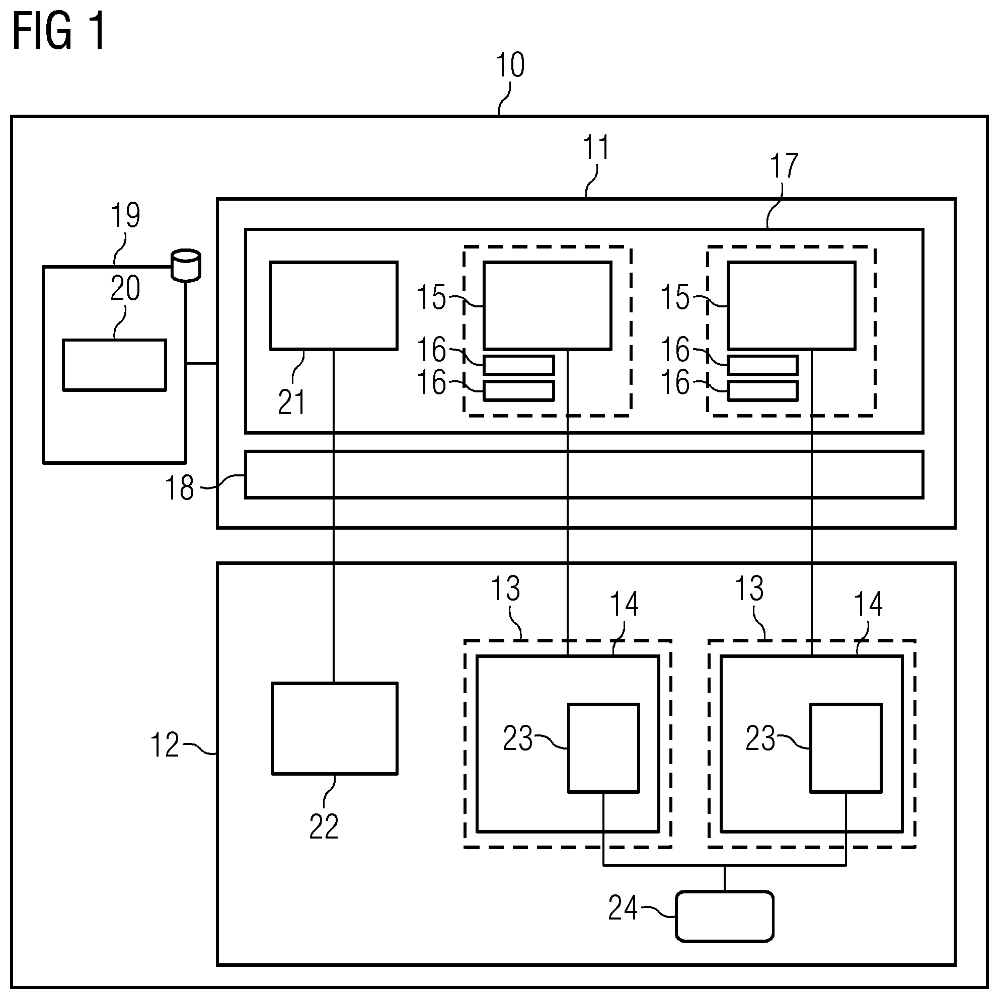Patent US11783039 — Method for verifying an execution environment used for execution of at least one hardware-application provided by a configurable hardware module — Figure 1