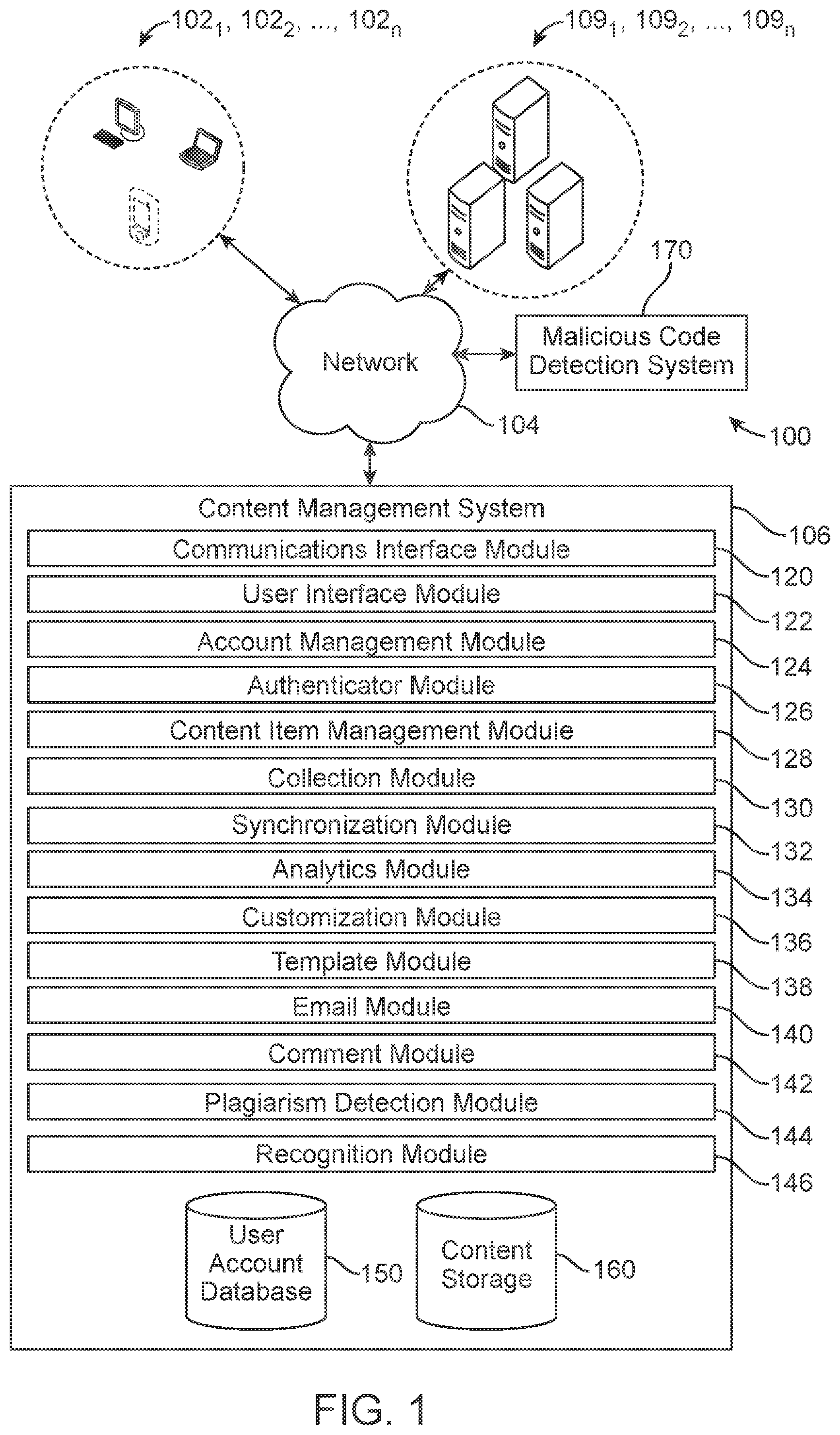 Patent US11783059 — Collection folder for collecting file submissions — Figure 1