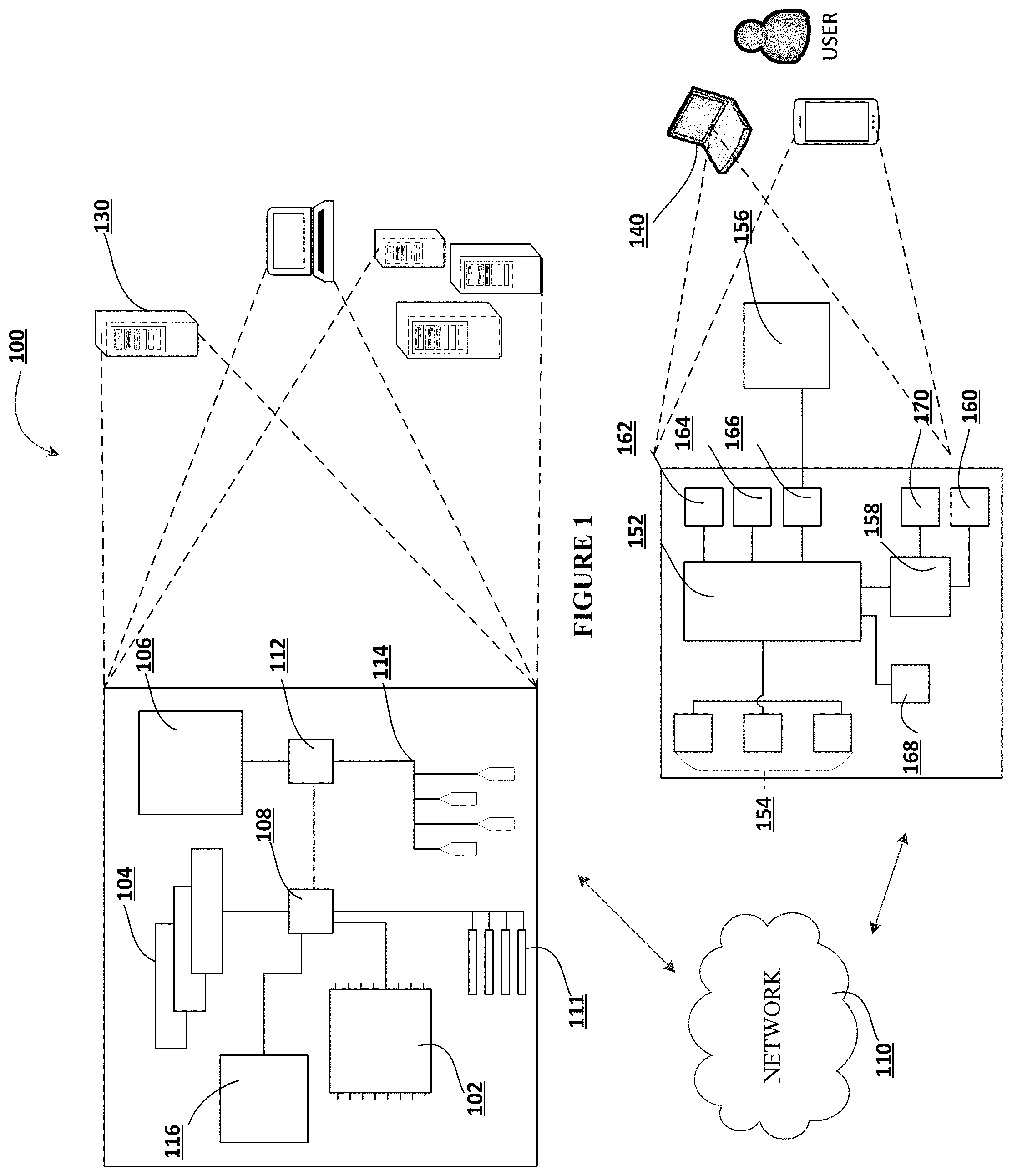 Patent US11783068 — System for dynamic exposure monitoring — Figure 1