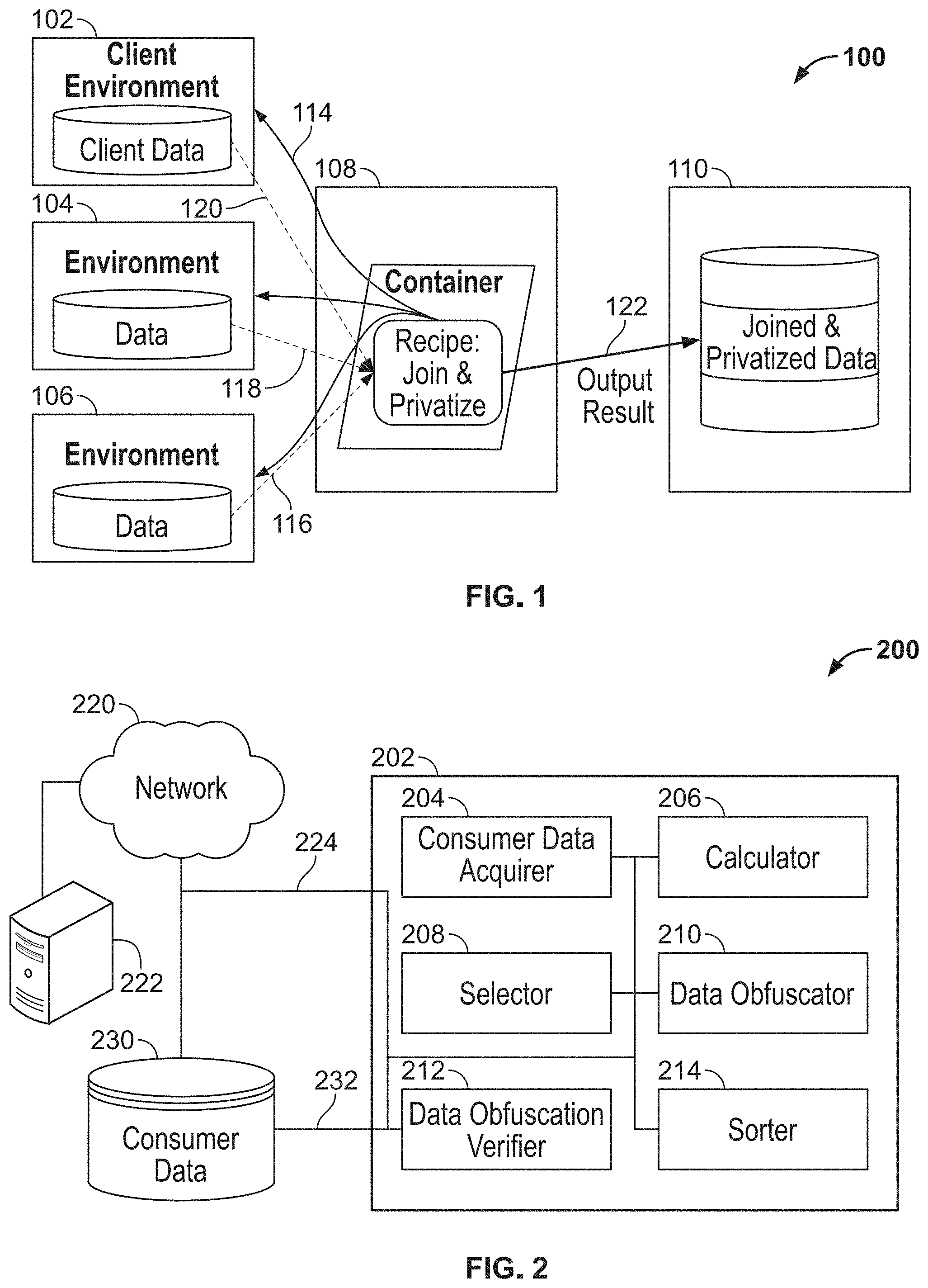 Patent US11783085 — Methods, systems, articles of manufacture and apparatus to privatize consumer data — Figure 1
