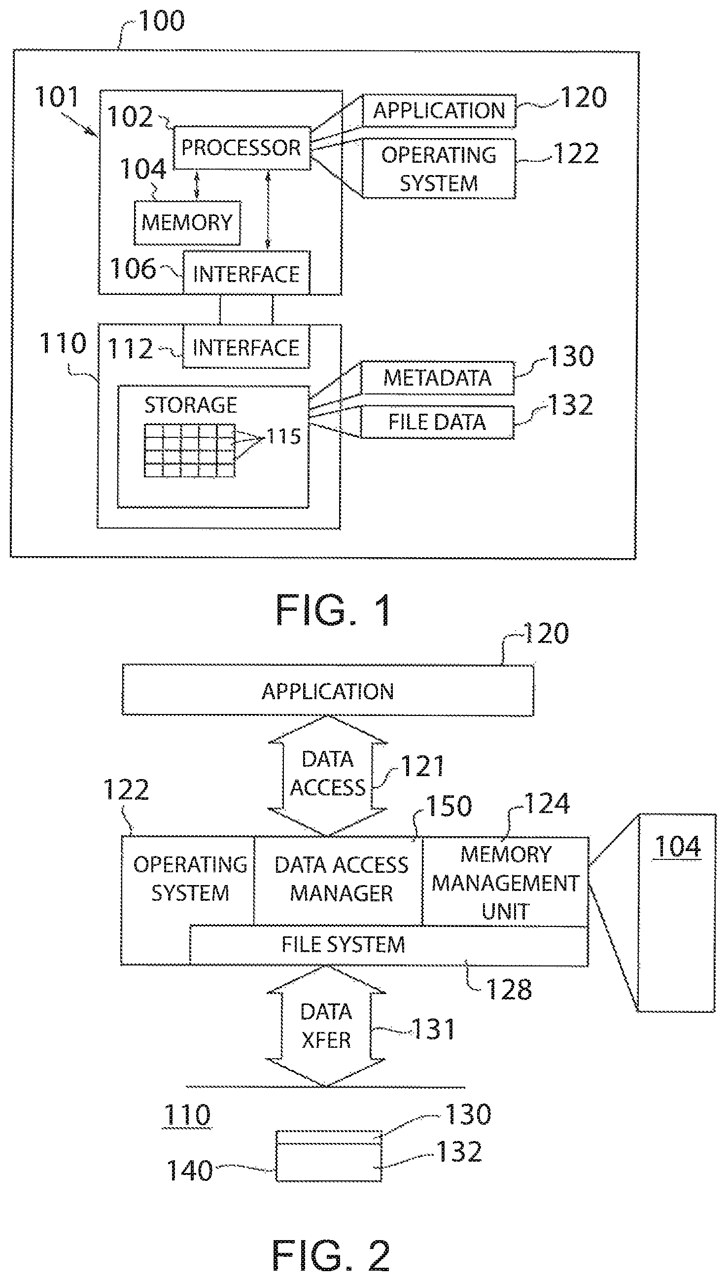 Patent US11783095 — System and method for managing secure files in memory — Figure 1