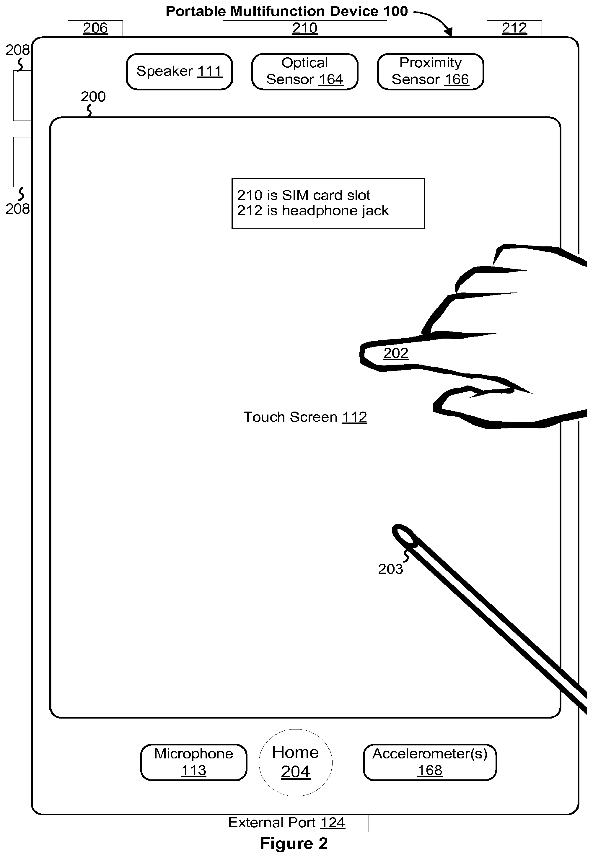 Patent US11783117 Figure 3 – Device, method, and graphical user interface for sharing a content object in a document