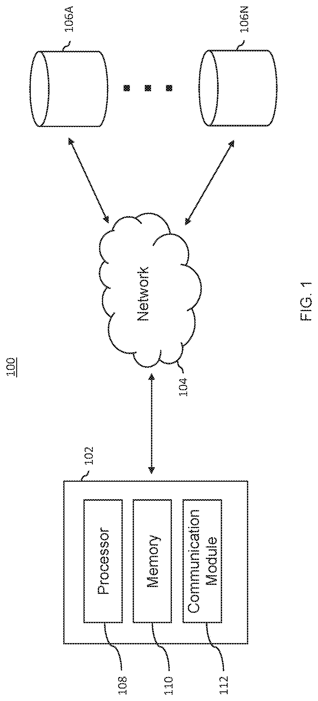 Patent US11783127 — Data entry feature for information tracking system — Figure 1