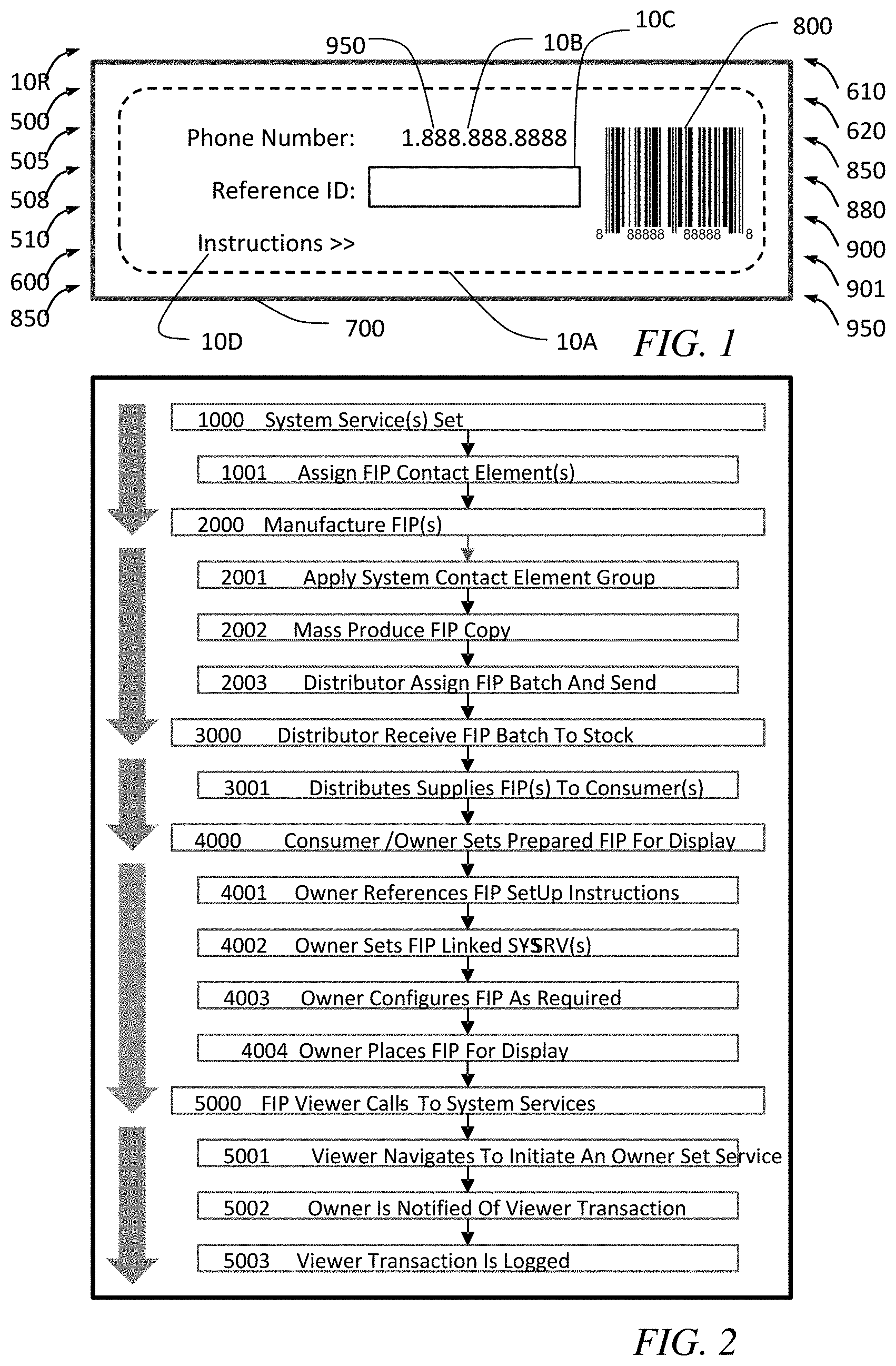 Patent US11783147 — System linked item — Figure 1