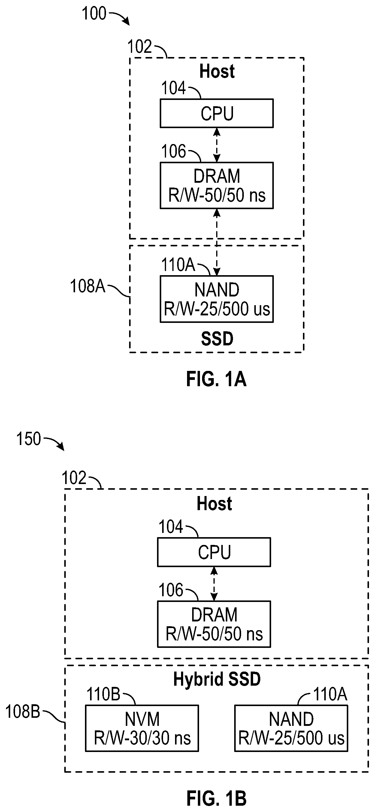 Patent US11783176 — Enhanced storage device memory architecture for machine learning — Figure 1