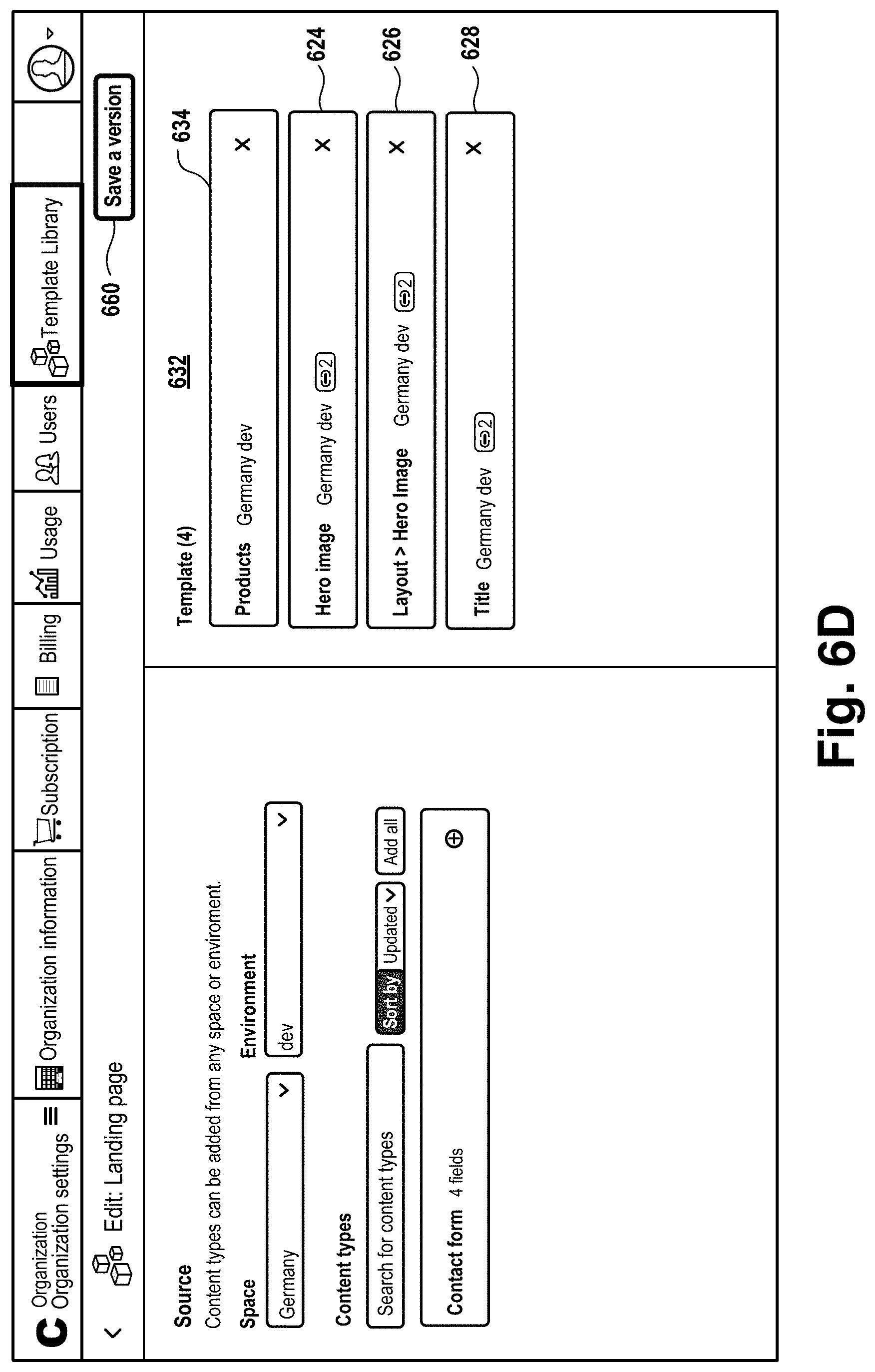 Patent US11783293 Figure 11 – Templates for content spaces in a content management system
