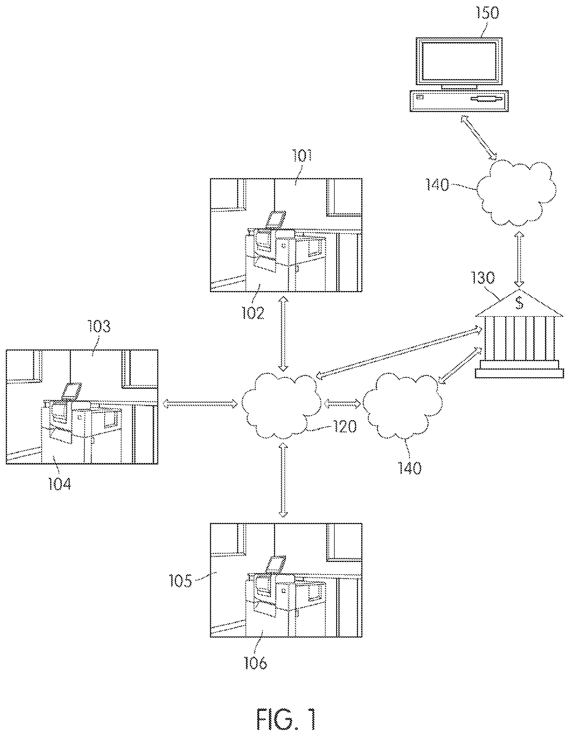 Patent US11783307 — Transaction storing and forwarding — Figure 1