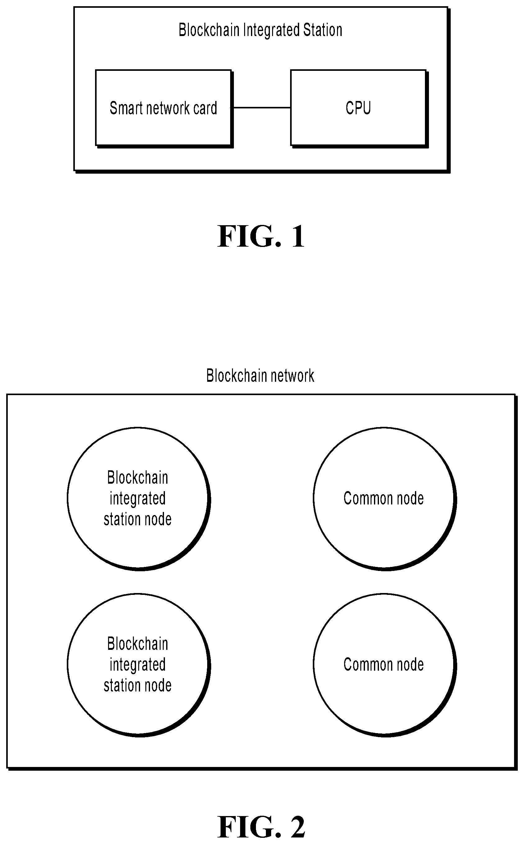 Patent US11783339 — Methods and apparatuses for transferring transaction based on blockchain integrated station — Figure 1