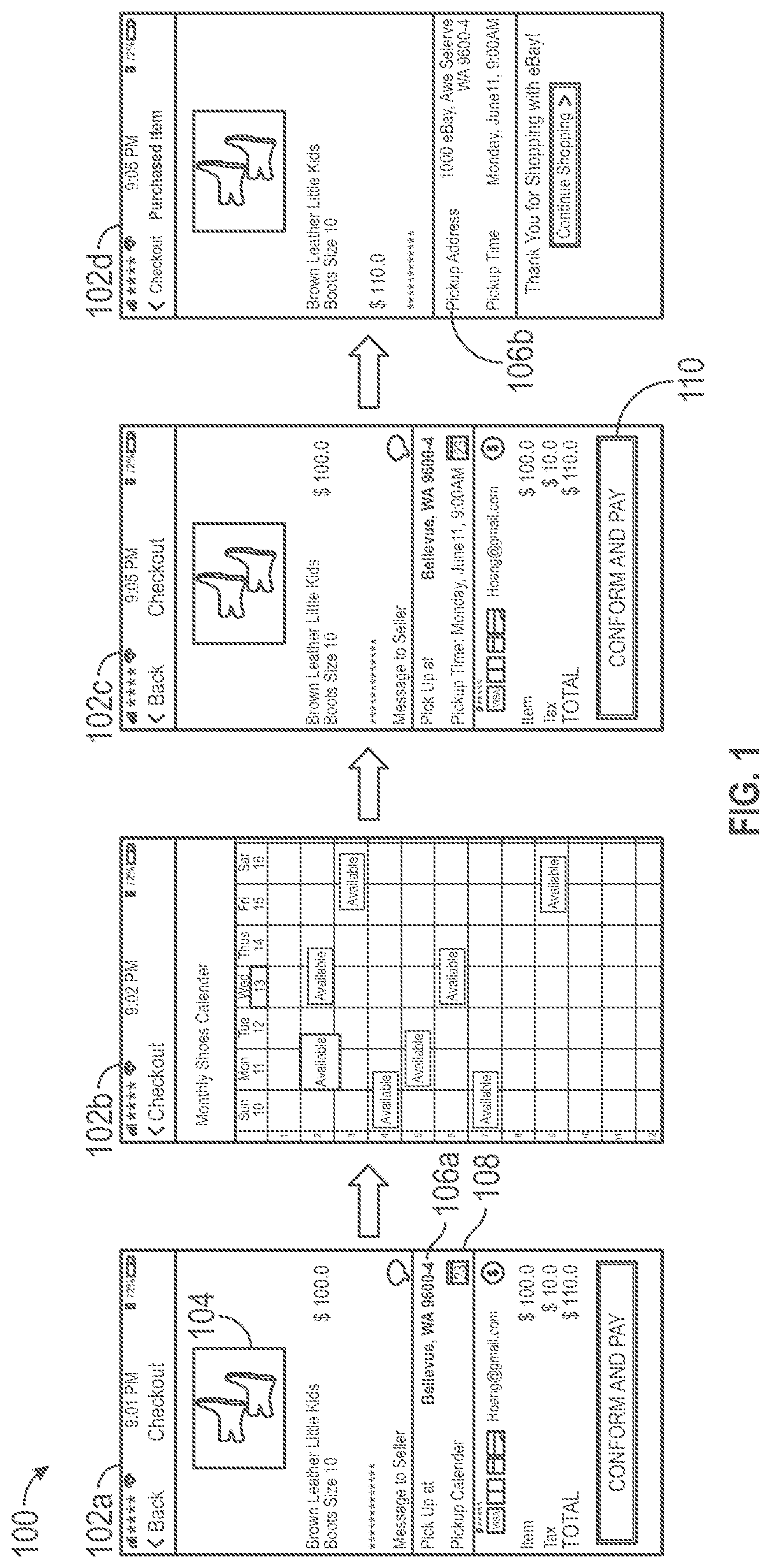 Patent US11783407 Figure 1 – Crowd sourcing locations for seller privacy