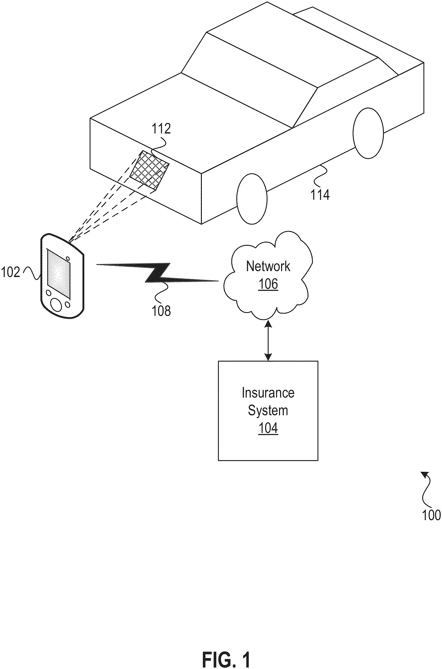 Patent US11783430 — Automatic claim generation — Figure 1