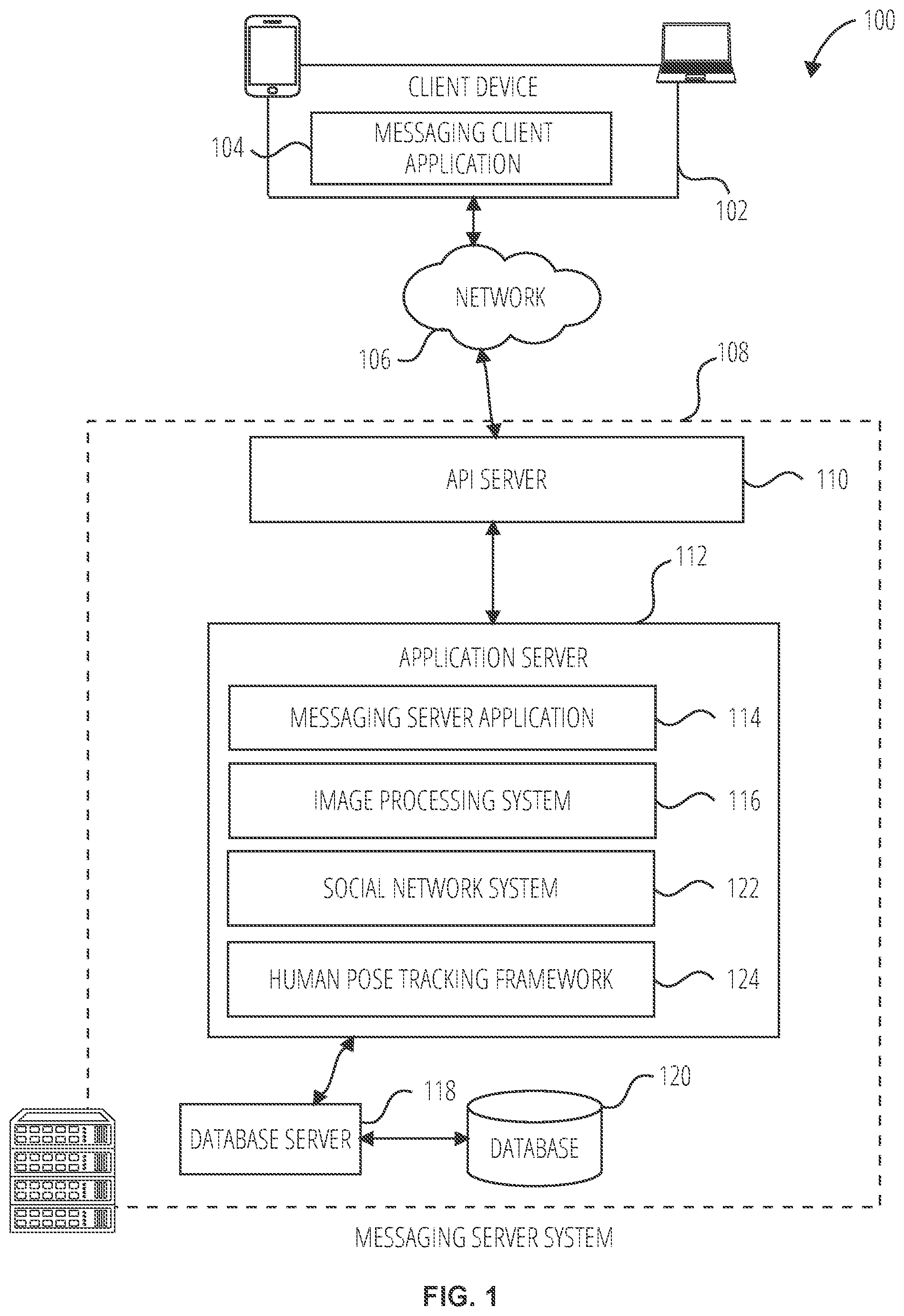 Patent US11783494 Figure 1 – Efficient human pose tracking in videos