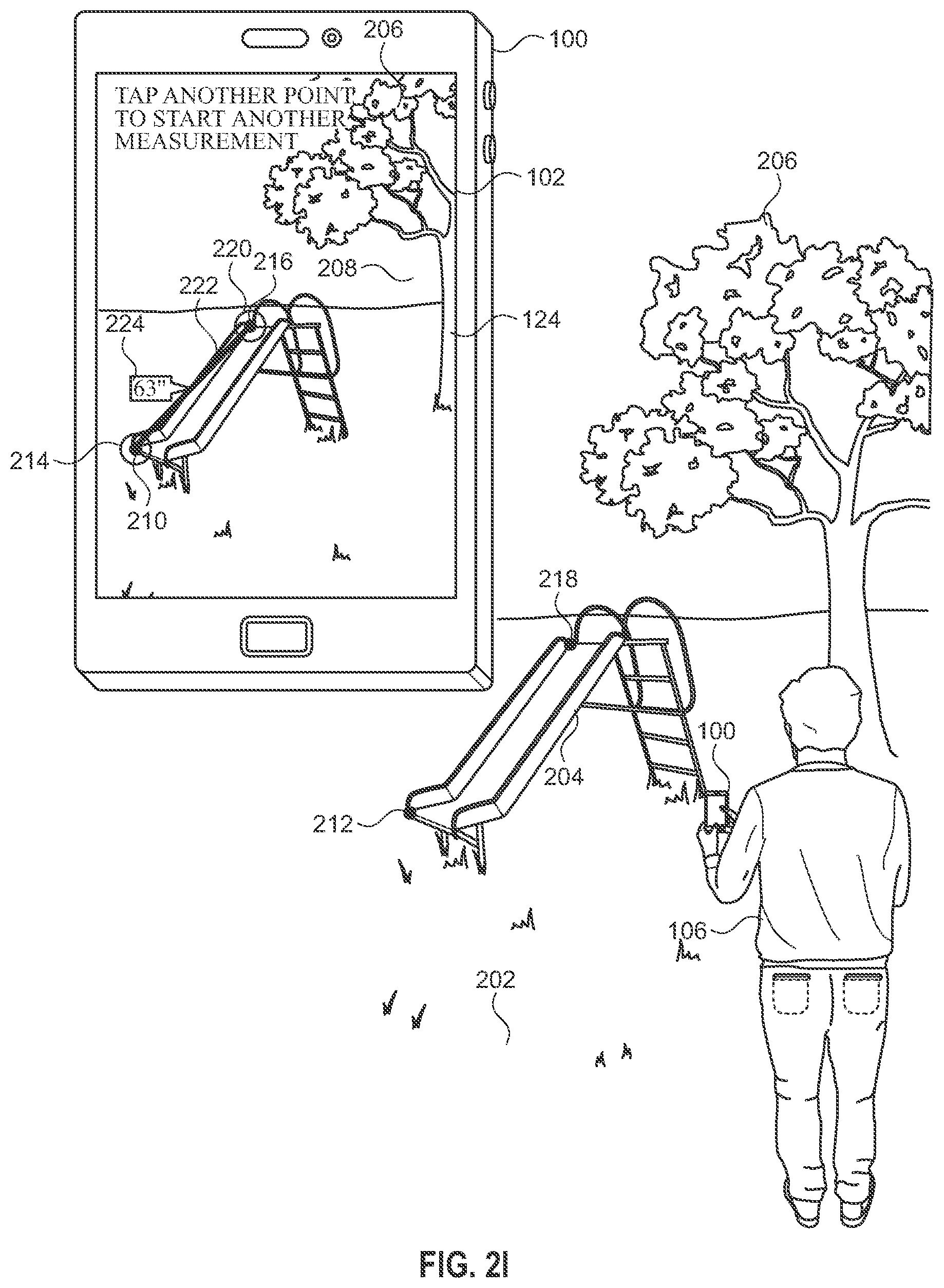 Patent US11783499 Figure 16 – Enabling automatic measurements