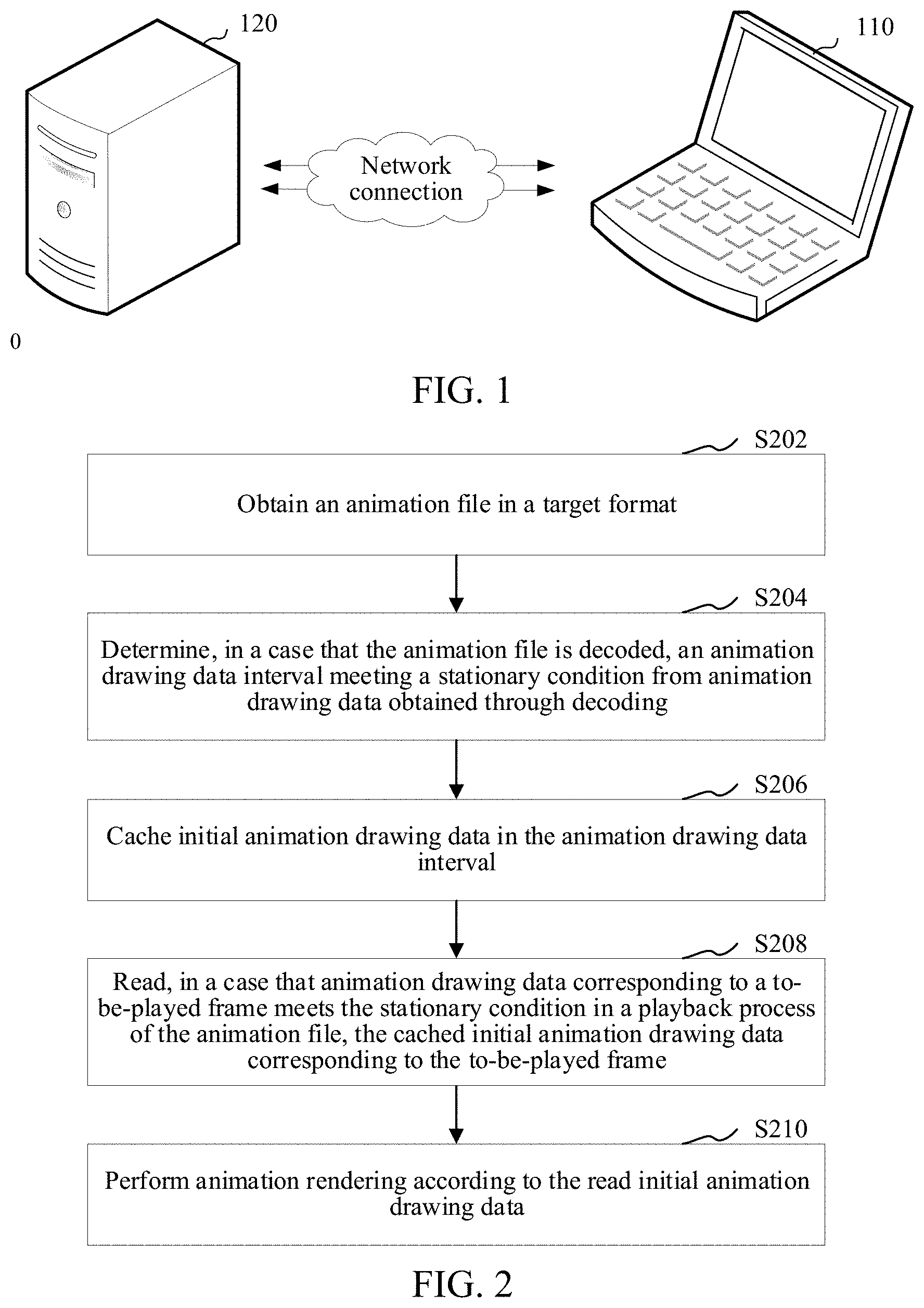 Patent US11783522 — Animation rendering method and apparatus, computer-readable storage medium, and computer device — Figure 1