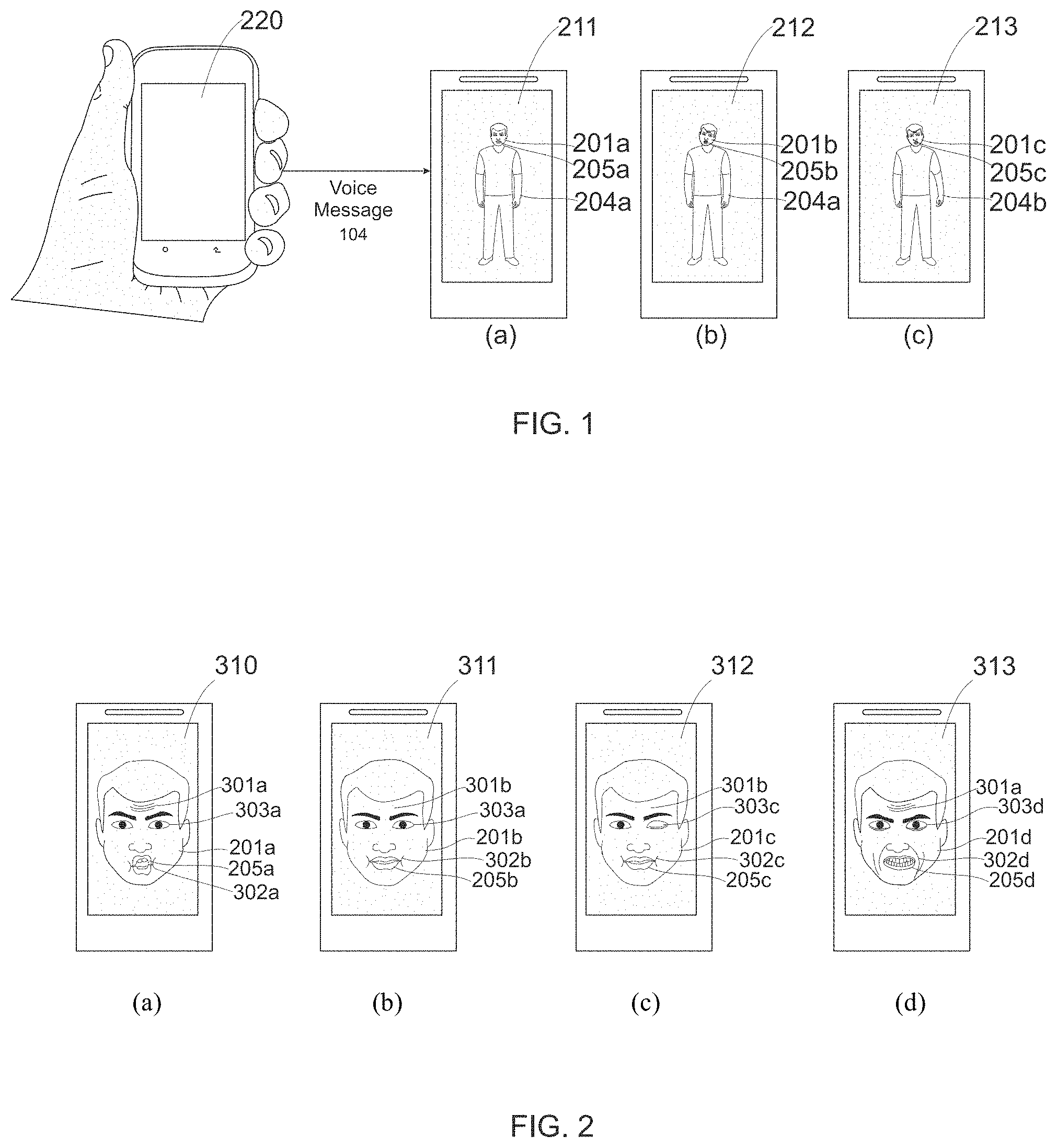 Patent US11783524 — Producing realistic talking face with expression using images text and voice — Figure 1