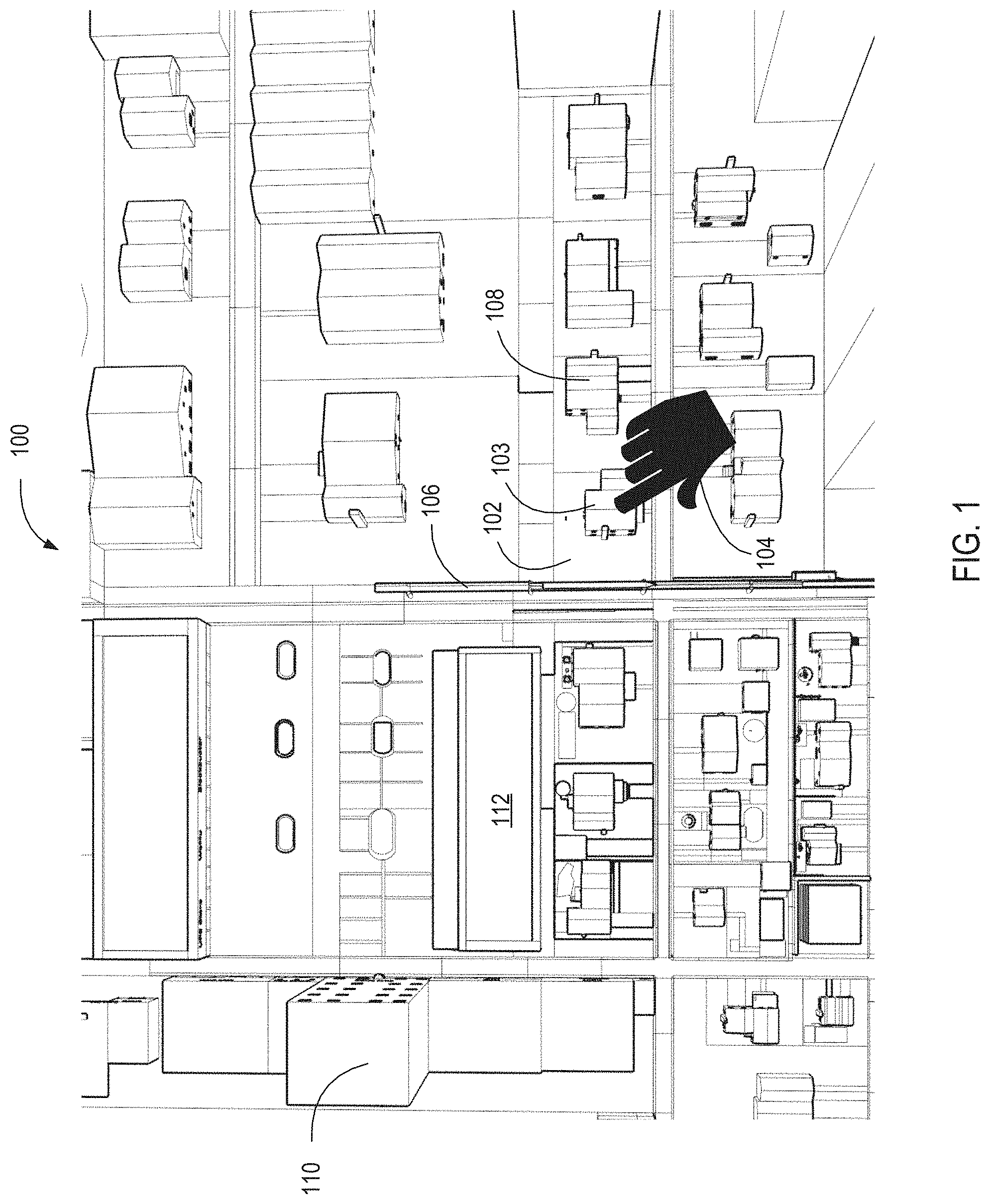 Patent US11783544 — Solar ray mapping via divergent beam modeling — Figure 1