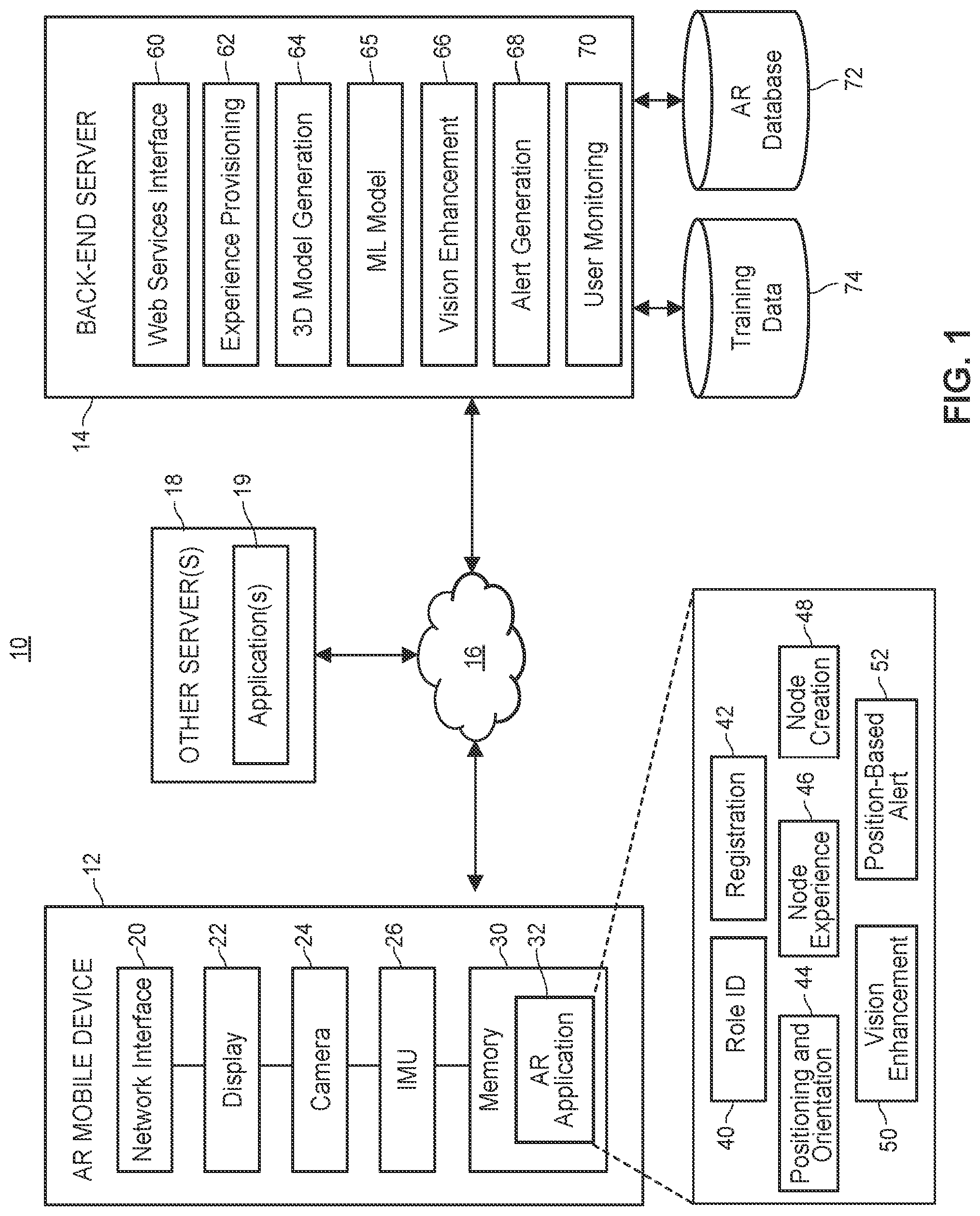 Patent US11783553 — Systems and methods for facilitating creation of a map of a real-world, process control environment — Figure 1