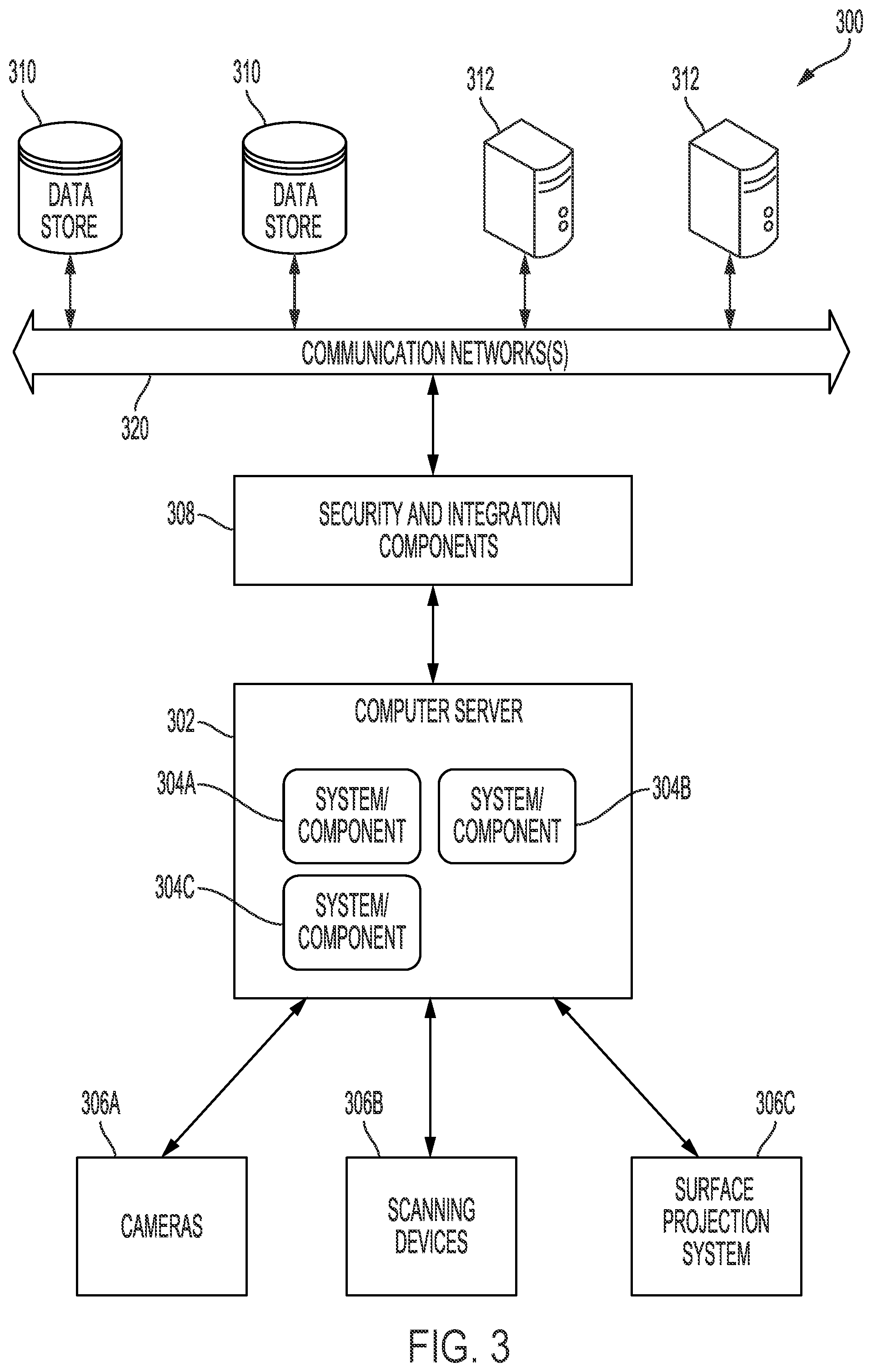 Patent US11783581 Figure 3 – User scanning and one-way augmented reality viewing system