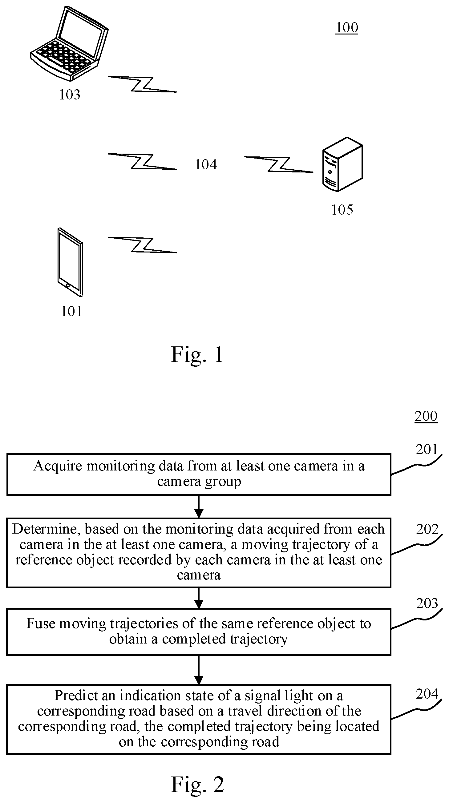 Patent US11783588 — Method for acquiring traffic state, relevant apparatus, roadside device and cloud control platform — Figure 1