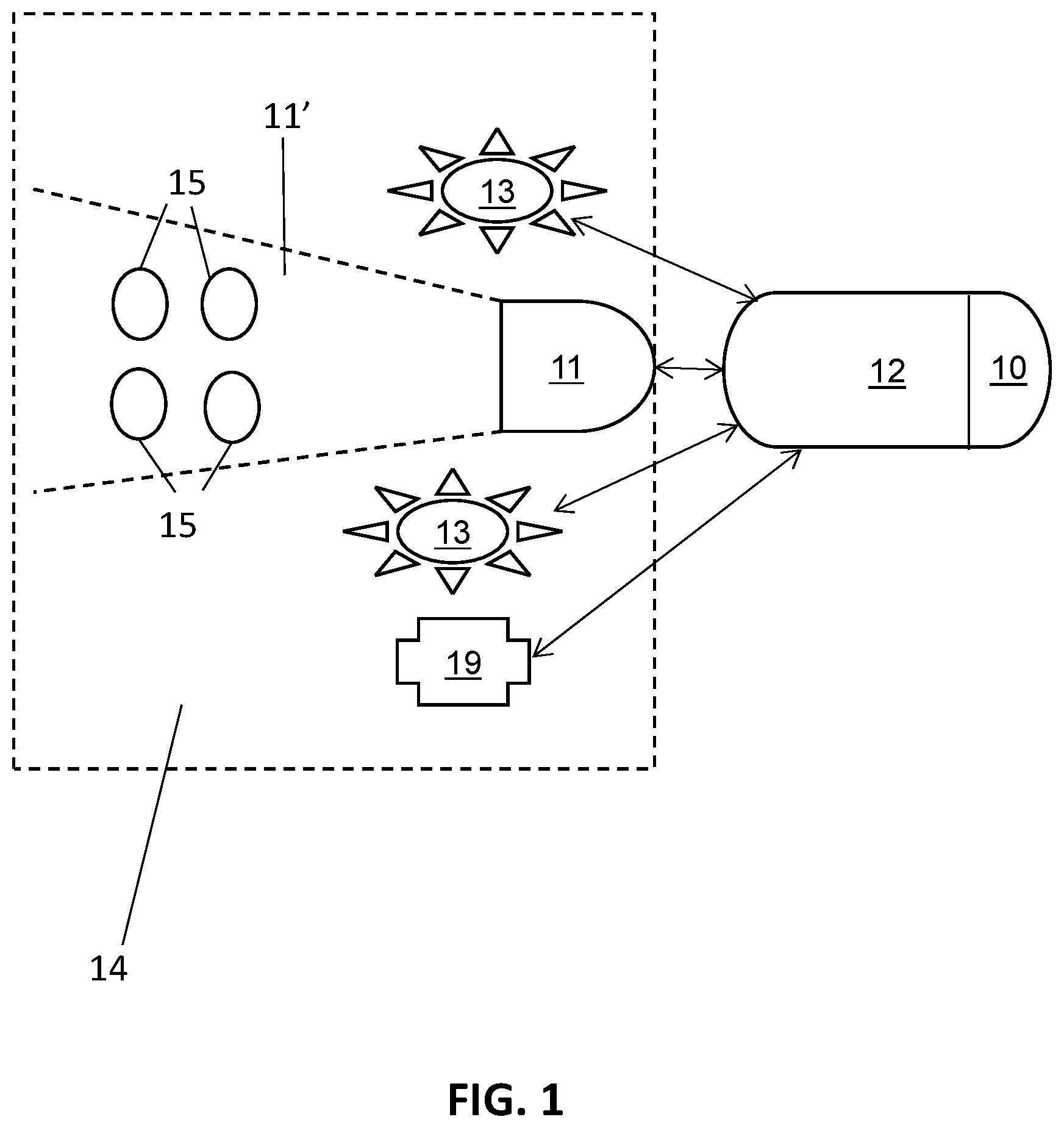 Patent US11783600 — Adaptive monitoring of a vehicle using a camera — Figure 1