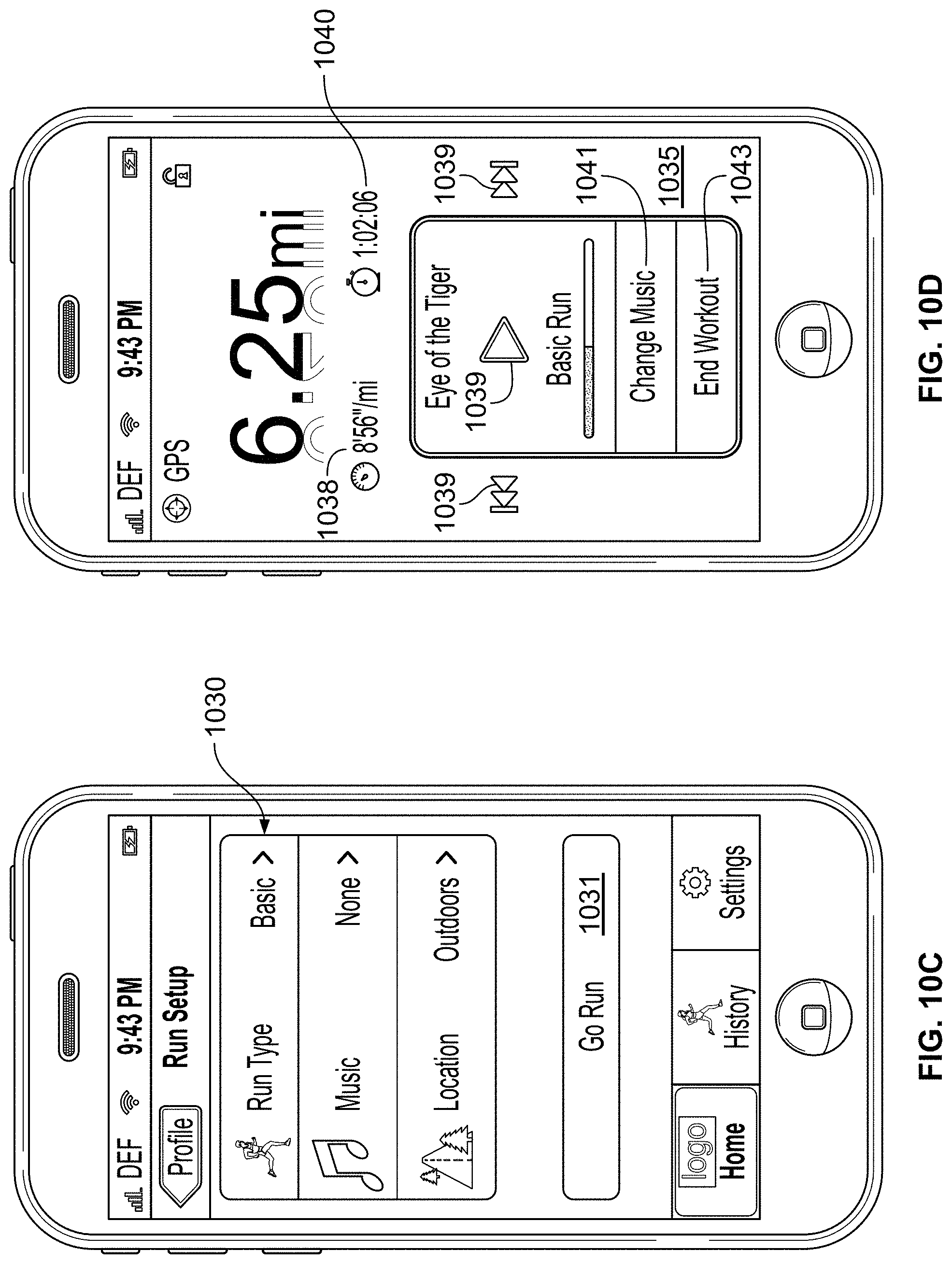 Patent US11783637 Figure 13 – Monitoring fitness using a mobile device