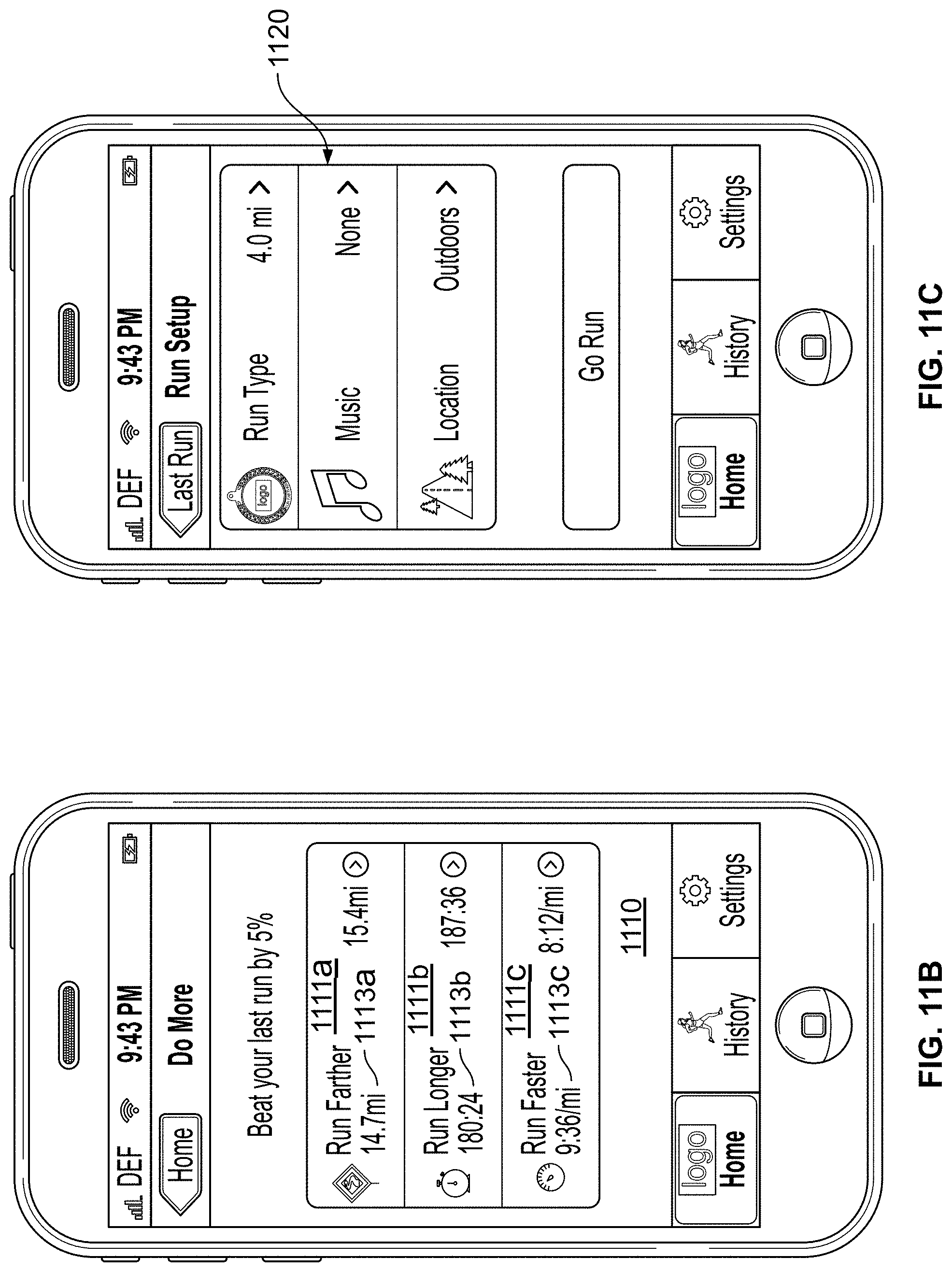 Patent US11783637 Figure 16 – Monitoring fitness using a mobile device
