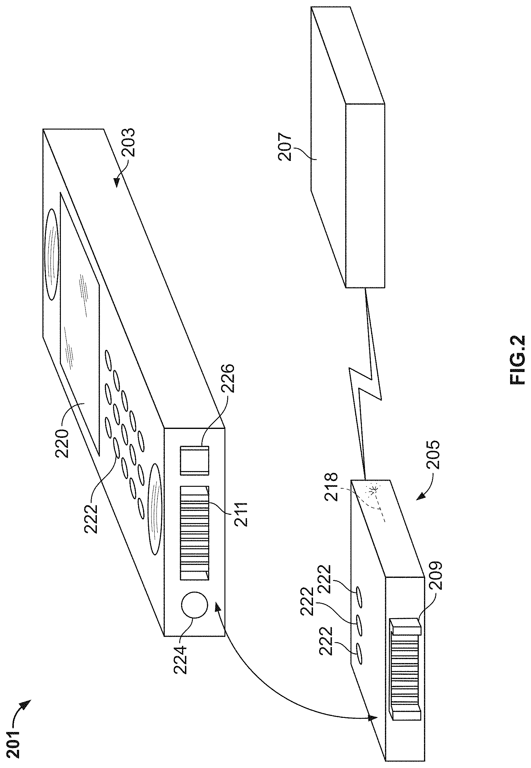 Patent US11783638 Figure 2 – Monitoring fitness using a mobile device
