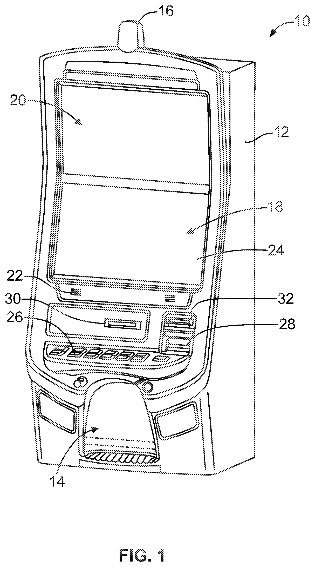 Patent US11783675 Figure 1 – Gaming systems and methods using dynamic modifiers