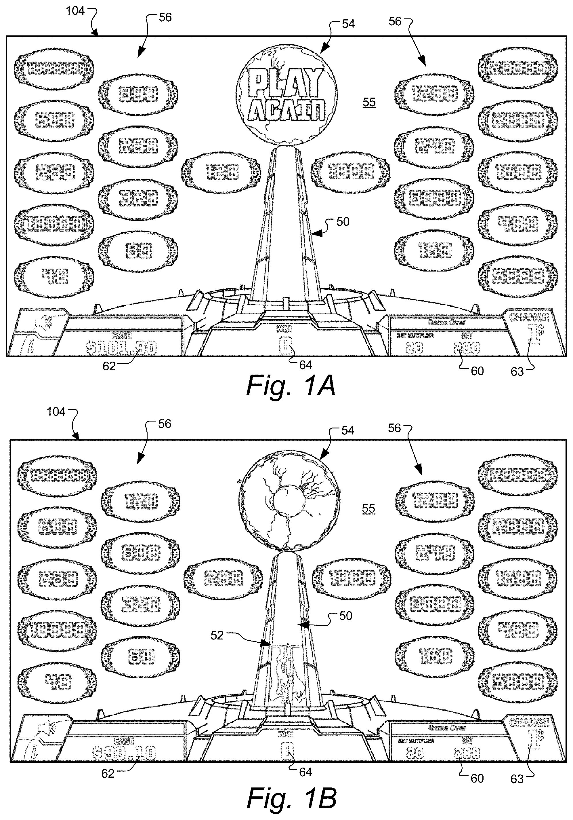 Patent US11783676 — Gaming machine and method having persistent continuum feature — Figure 1