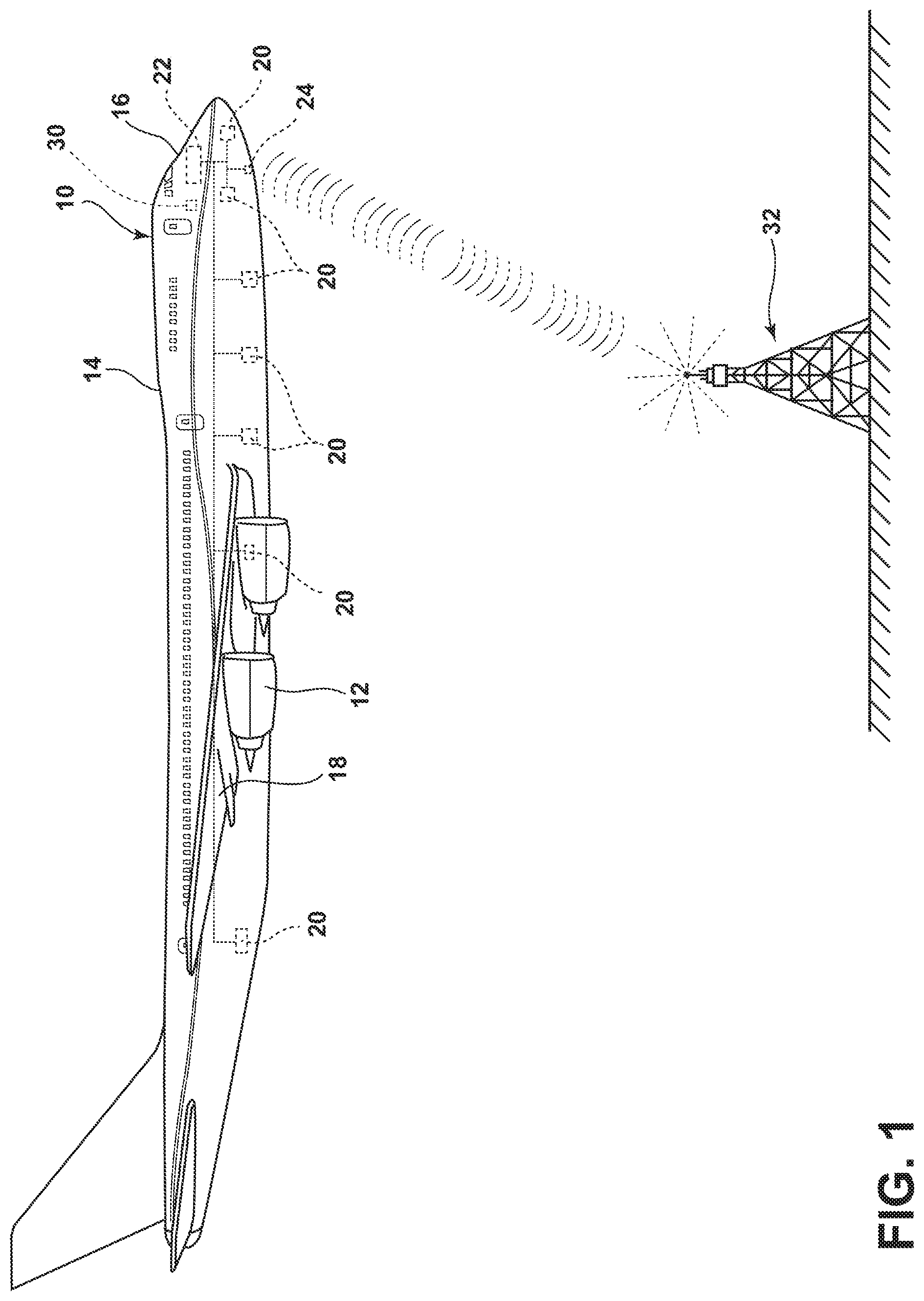 Patent US11783714 — Method and system for synchronizing a flight management system with an external device — Figure 1