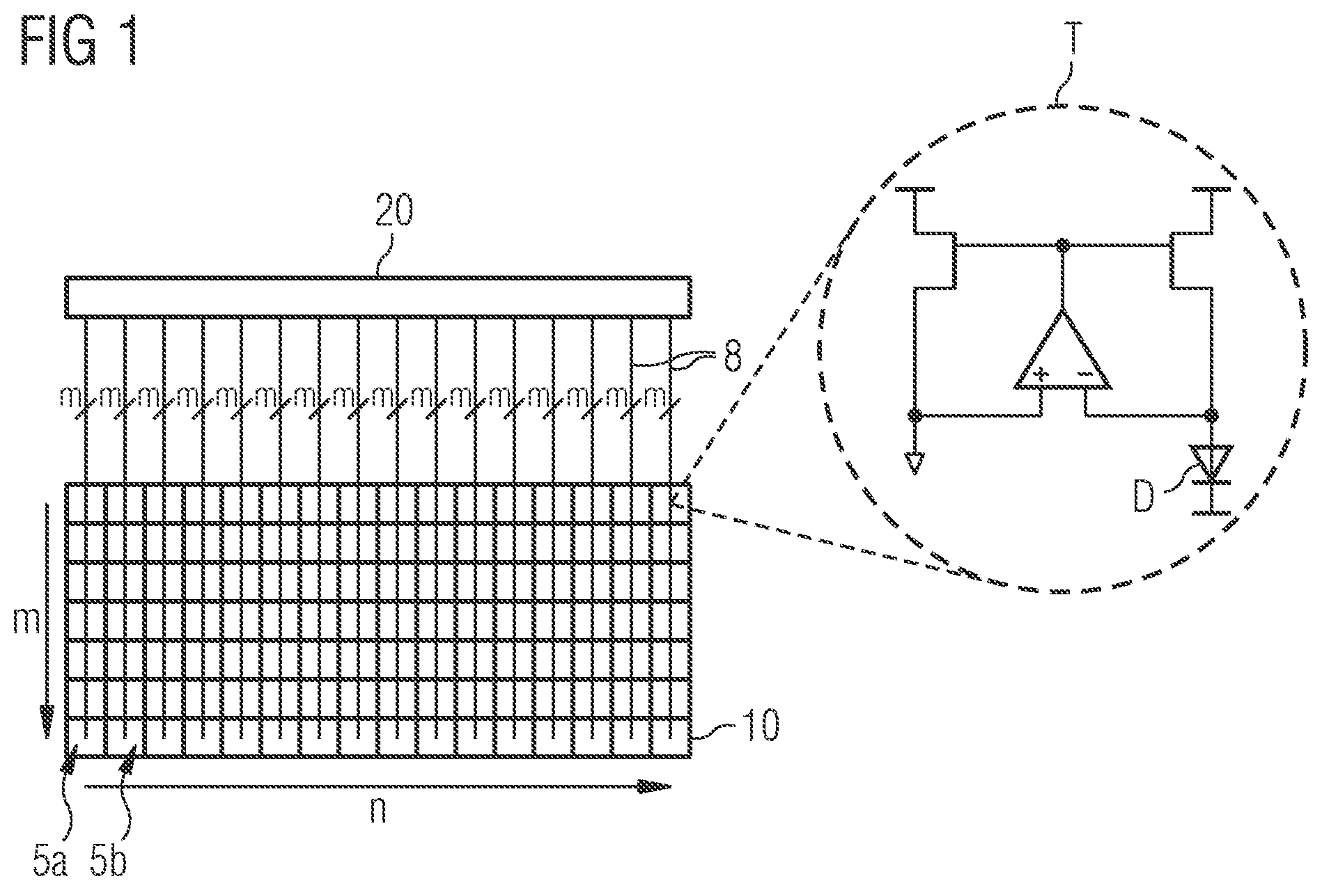Patent US11783762 — Device and method for operating a diode array — Figure 1