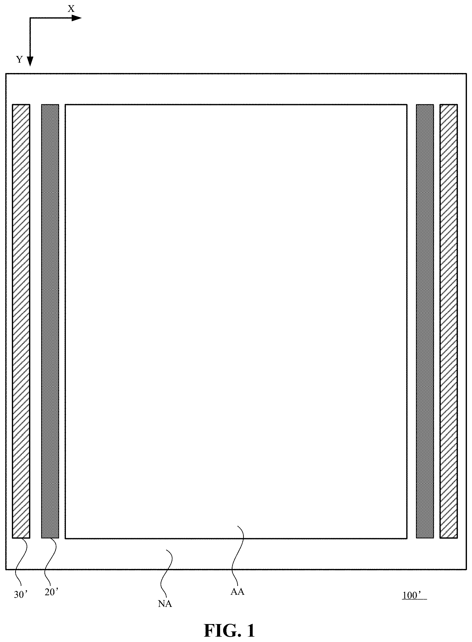 Patent US11783772 — Array substrate, display panel, and display device — Figure 1