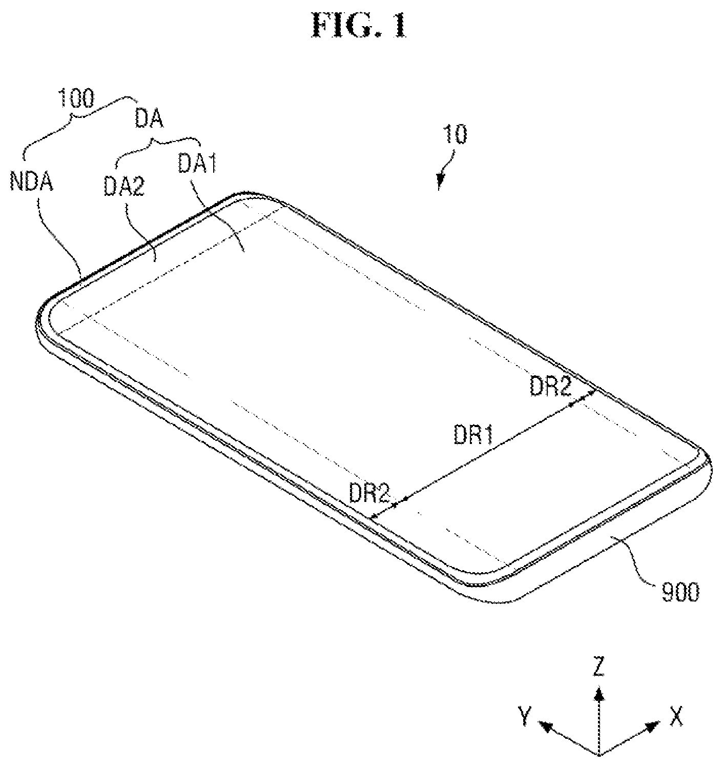 Patent US11783778 Figure 1 – Display device