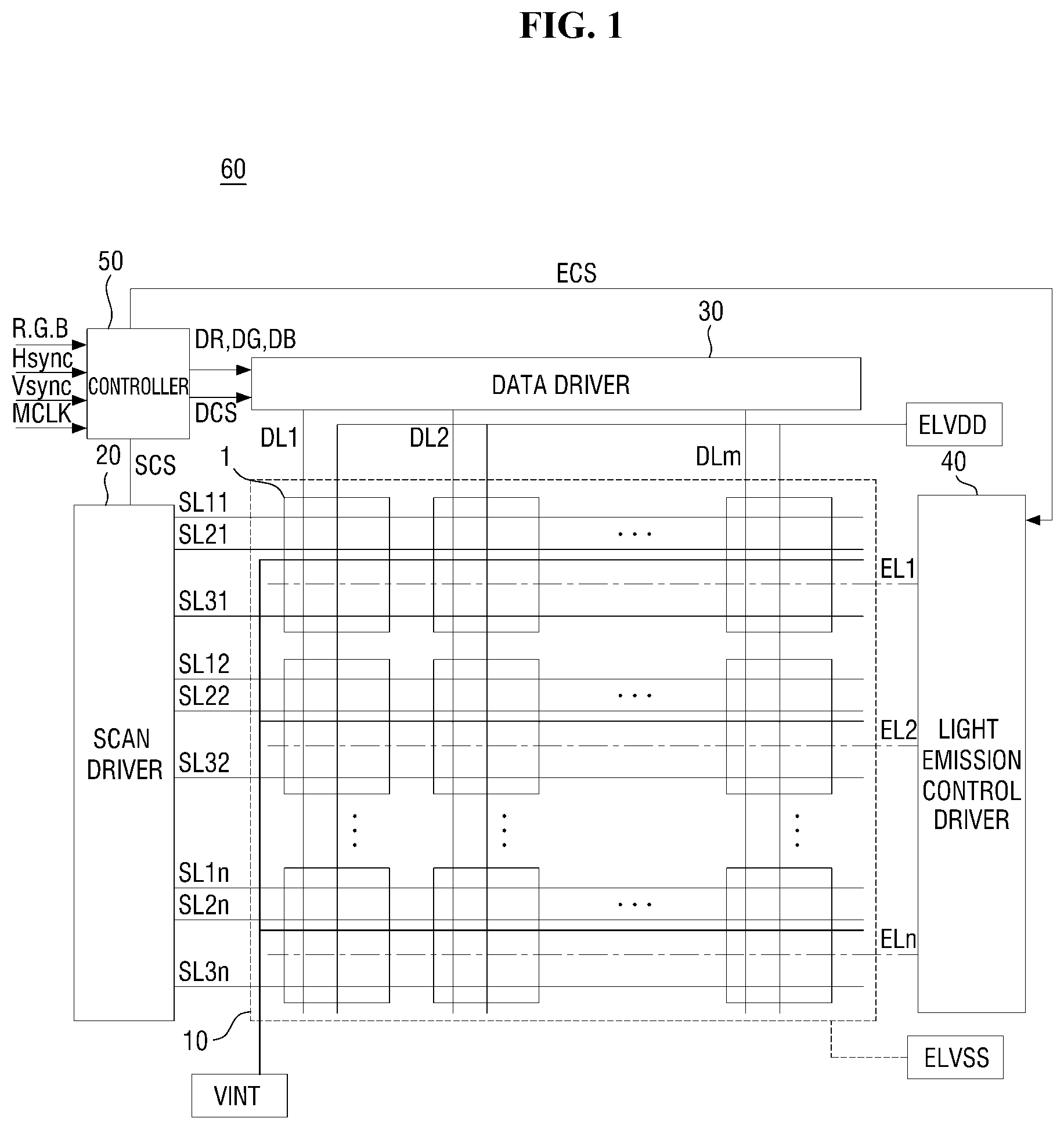 Patent US11783783 Figure 1 – Display device