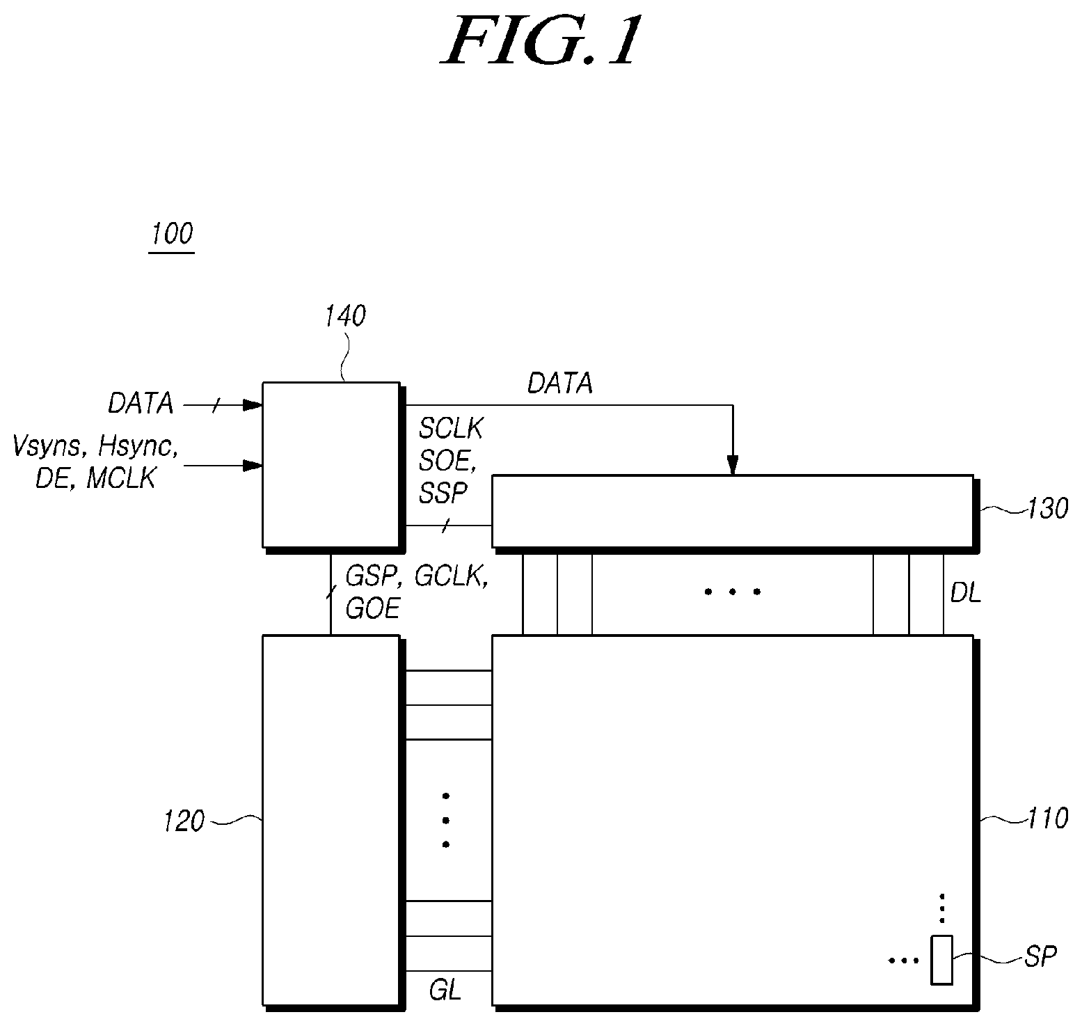 Patent US11783784 — Display device, driving circuit and driving method — Figure 1