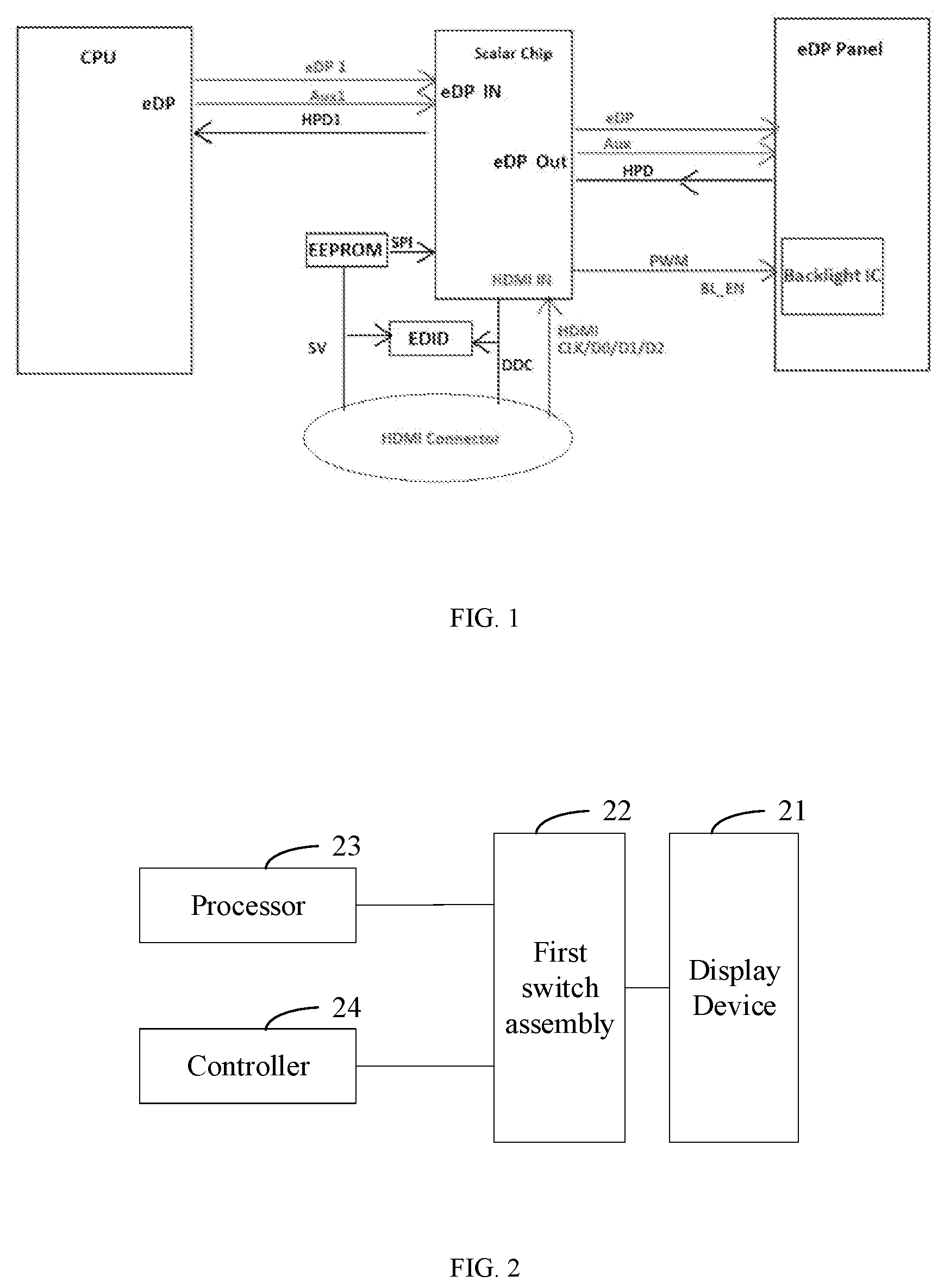 Patent US11783786 — Electronic apparatus — Figure 1