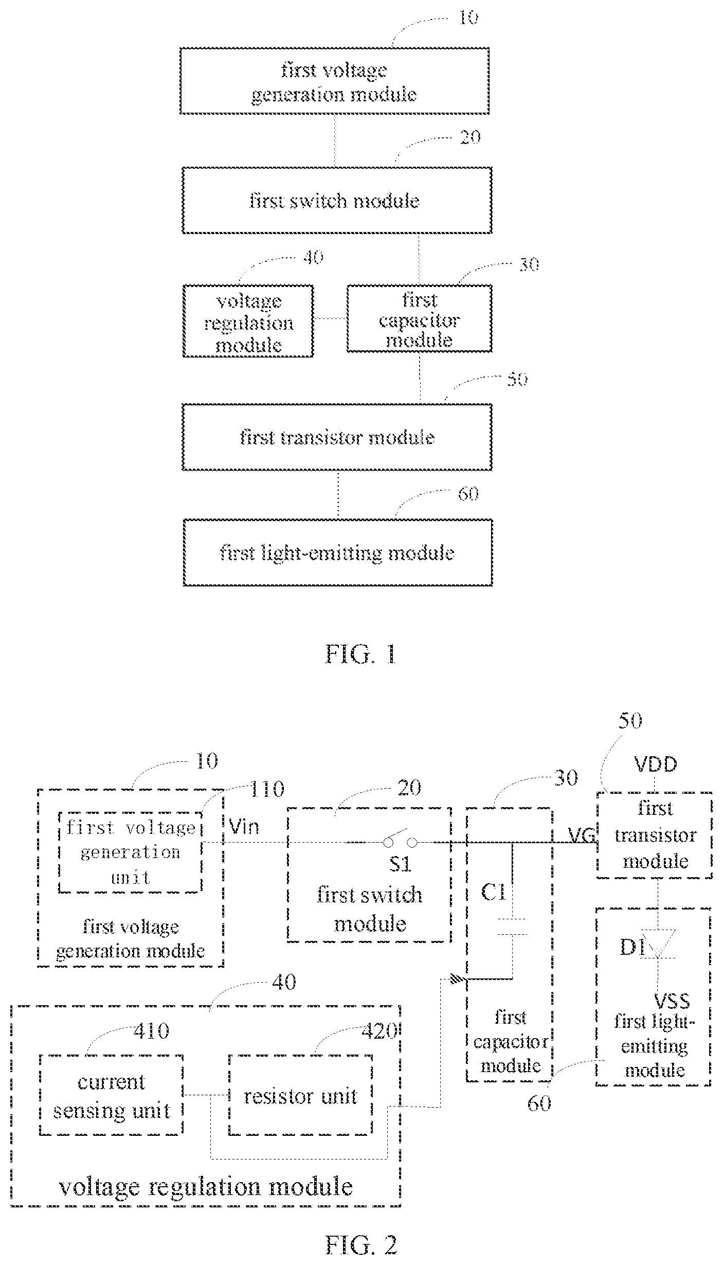 Patent US11783787 — Driving device and electronic apparatus — Figure 1
