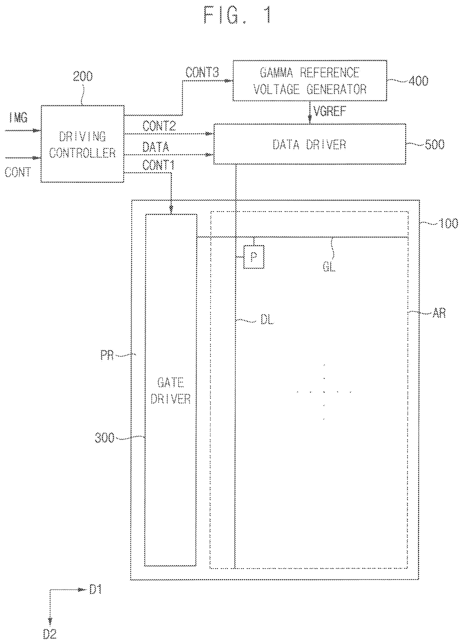 Patent US11783797 — Display apparatus and method of driving the same — Figure 1