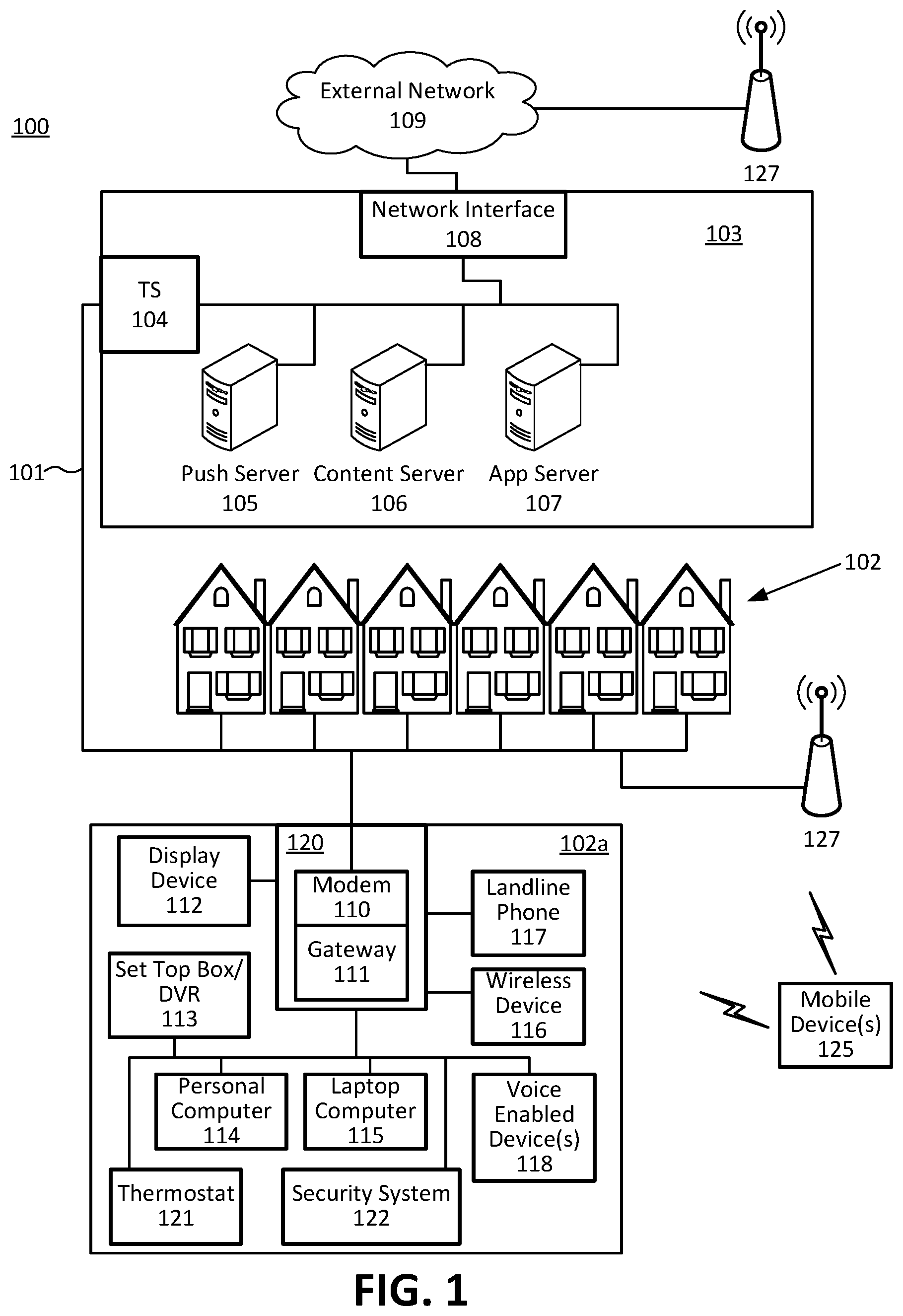 Patent US11783821 — Keyword-based audio source localization — Figure 1